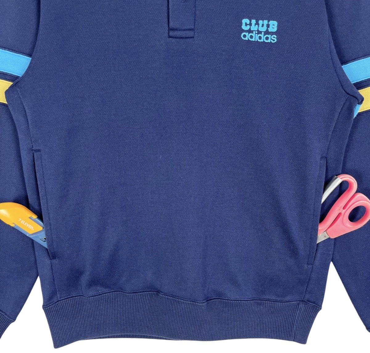 Adidas × Vintage Vintage Adidas Club Long Sleeve Size US M / EU 48-50 / 2 - 3 Thumbnail