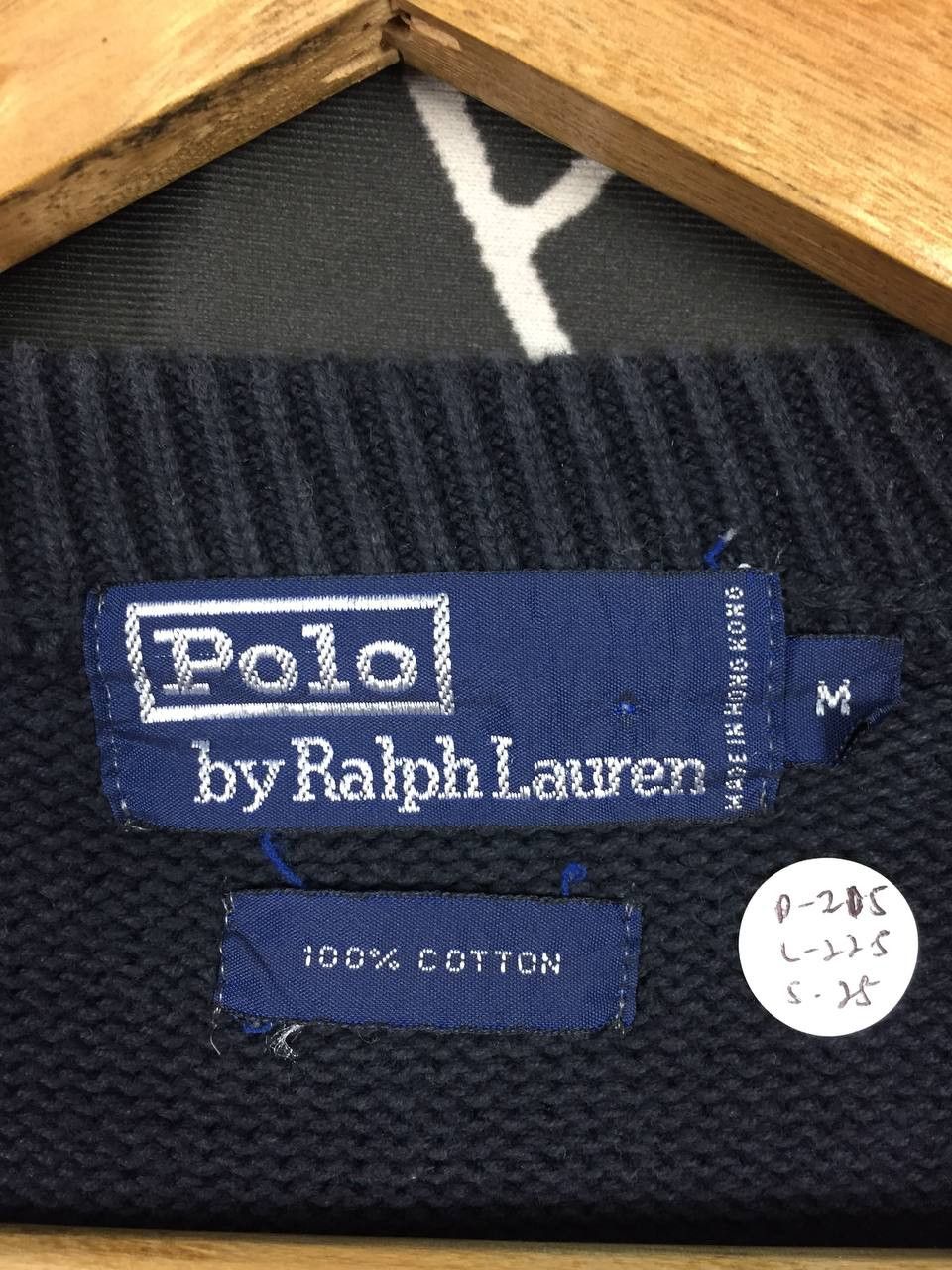 Polo Ralph Lauren Vtg Polo Ralph Lauren Cropped Fit V-Neck Knit Sweater Size US M / EU 48-50 / 2 - 12 Thumbnail
