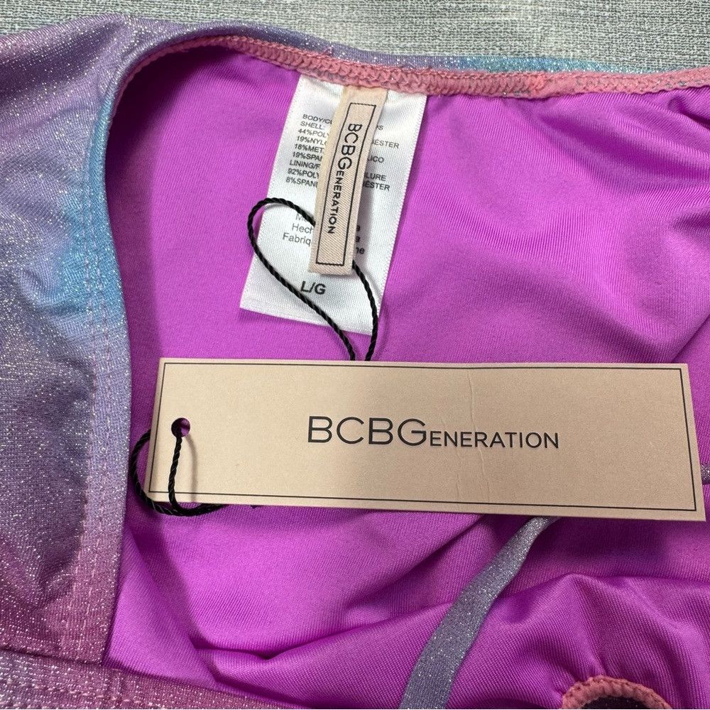 BCBGeneration NWT New $ 114 BCBGeneration Glitter Tie Dye Double Strap Ke Size L / US 10 / IT 46 - 6 Thumbnail