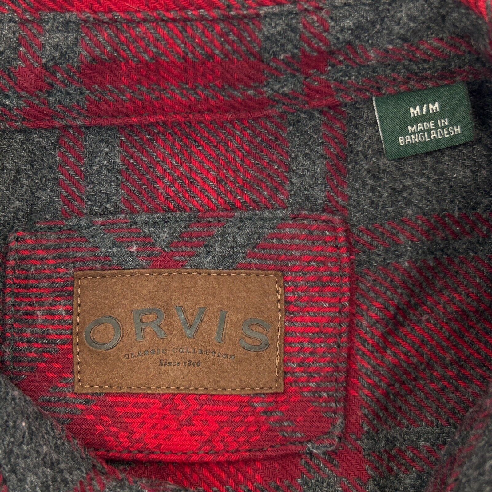 Orvis Orvis Big Bear Heavyweight Flannel Shirt Jacket Red M Size US M / EU 48-50 / 2 - 5 Thumbnail