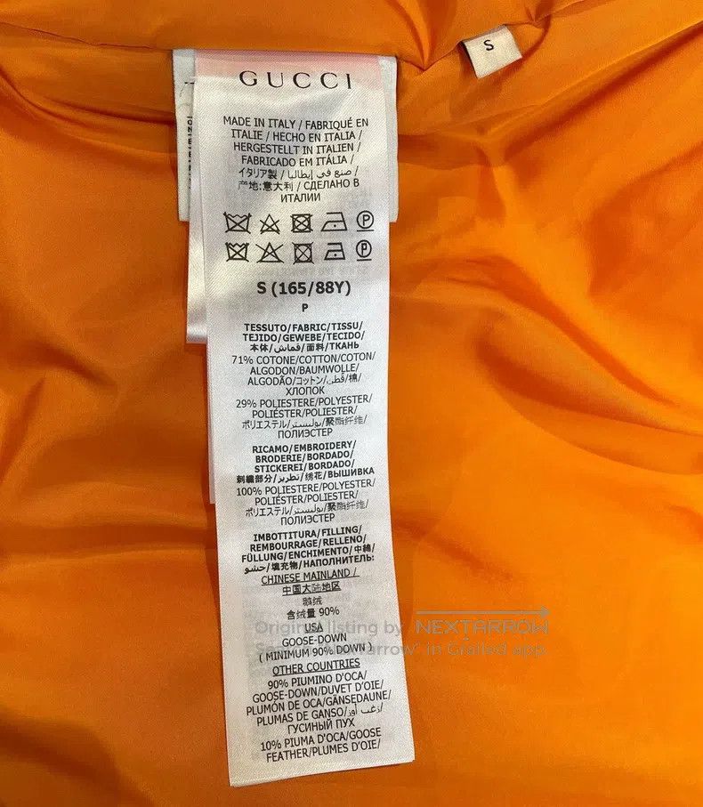 Gucci Gucci Co-branded full-print down jacket Size US S / EU 44-46 / 1 - 6 Thumbnail