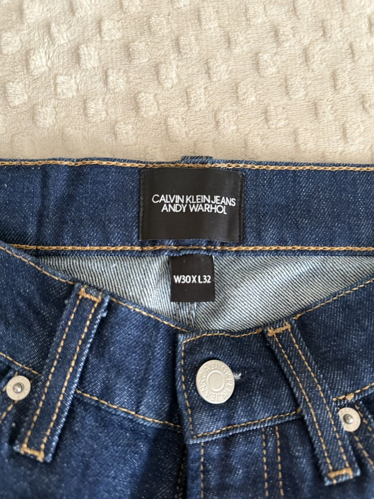 Calvin Klein Andy Warhol Slim Denim Size US 30 / EU 46 - 5 Thumbnail