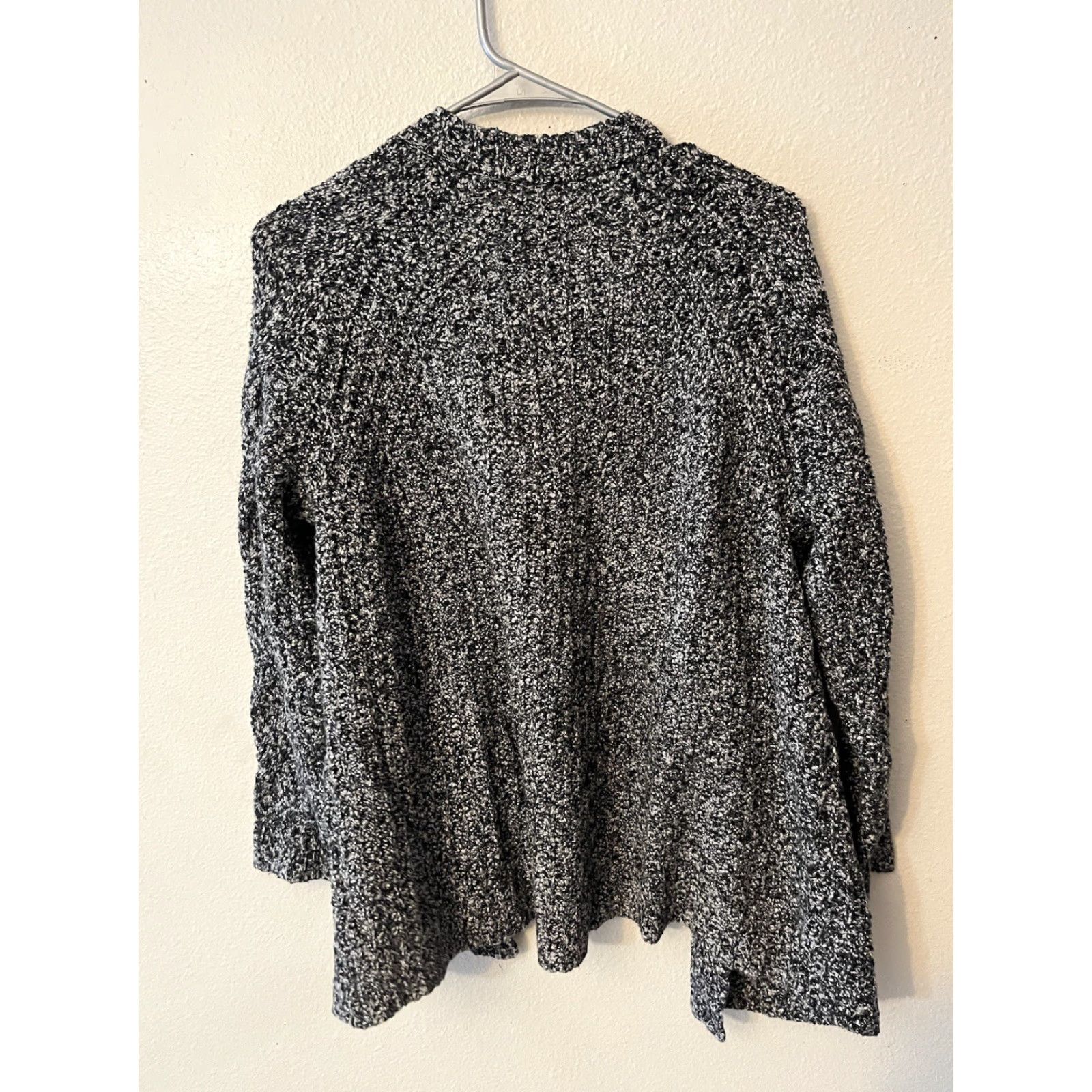 American Eagle Outfitters American Eagle Outfitters Sweater Women XS/S Cardigan Hooded Open Front Gray Solid Knit Size XS / US 0-2 / IT 36-38 - 2 Thumbnail