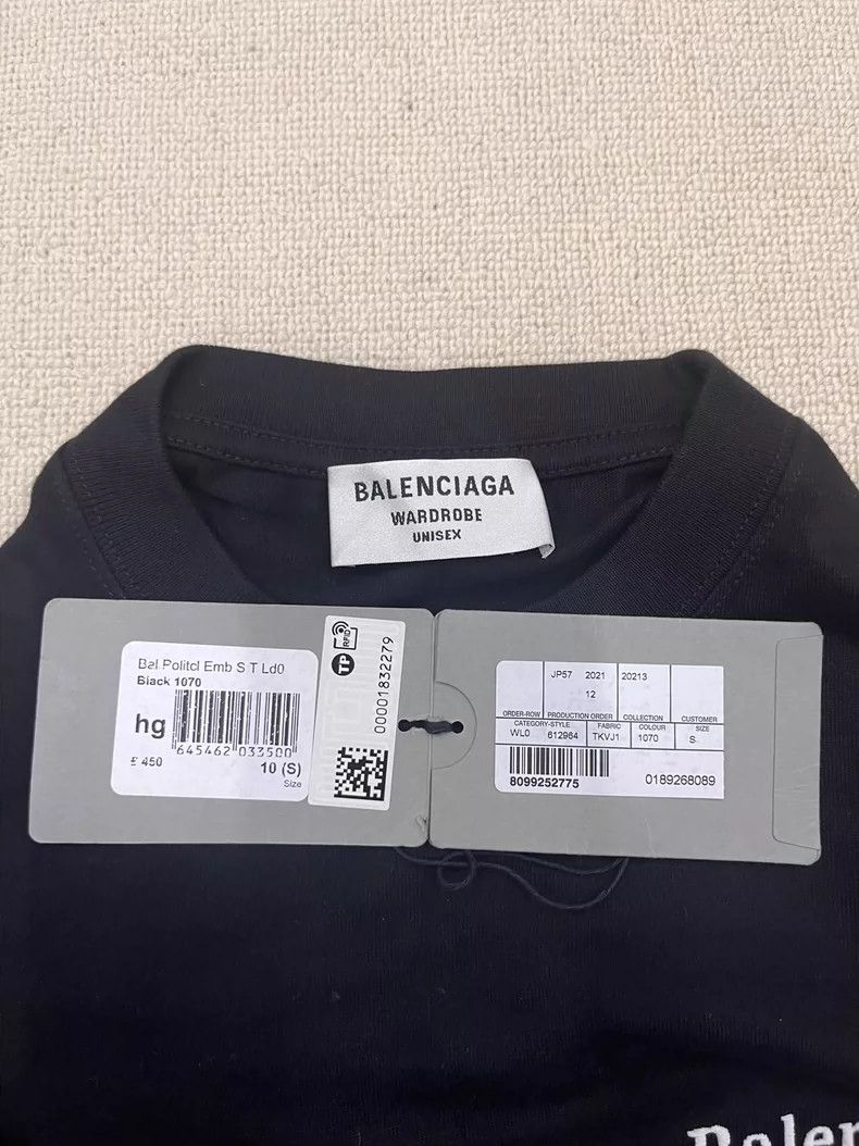 Balenciaga Balenciaga Logo monogrammed crew neck pullover slim fit sh Size US S / EU 44-46 / 1 - 5 Thumbnail