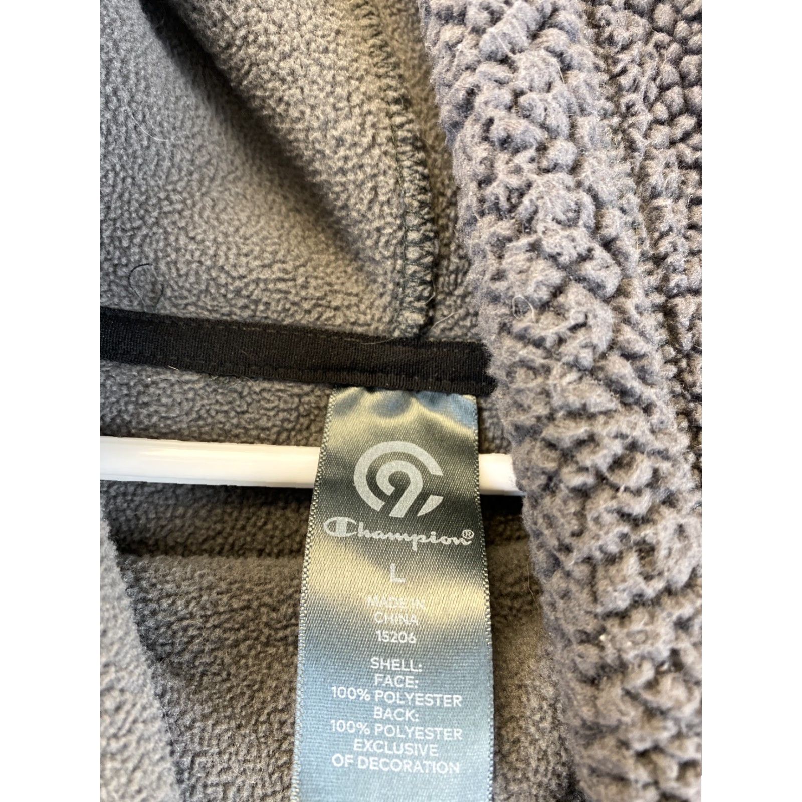 Champion C9 by Champion Pullover Jacket Womens L Gray Long Sleeve Sherpa High Neck Size L / US 10 / IT 46 - 4 Thumbnail
