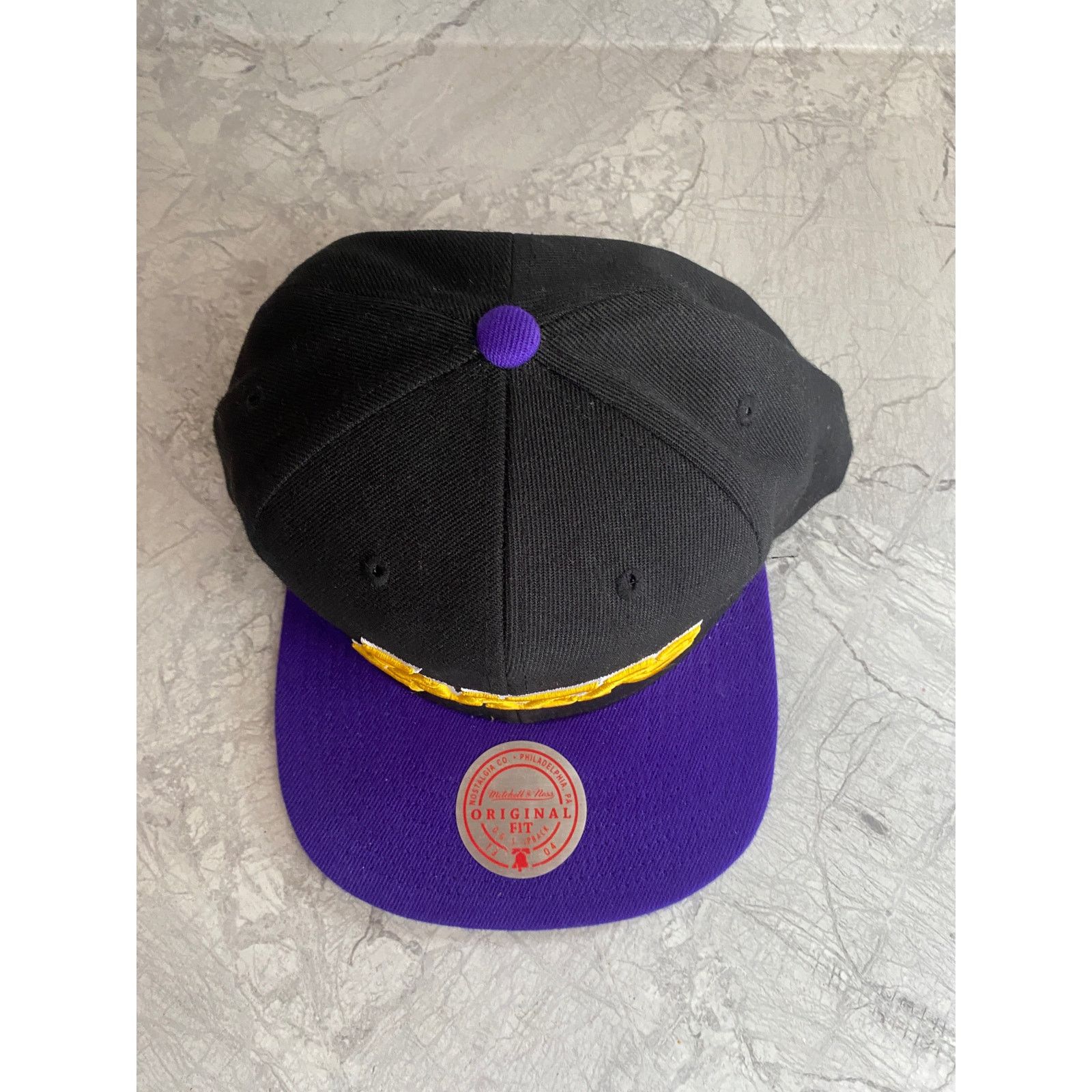 Mitchell & Ness NWOT LA Lakers Mitchell & Ness Snapback Hat Size ONE SIZE - 3 Thumbnail
