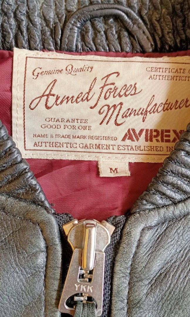 Genuine Leather Vintage Avirex Leather Track Jacket — Japan Market Exclusive Size US M / EU 48-50 / 2 - 9 Thumbnail