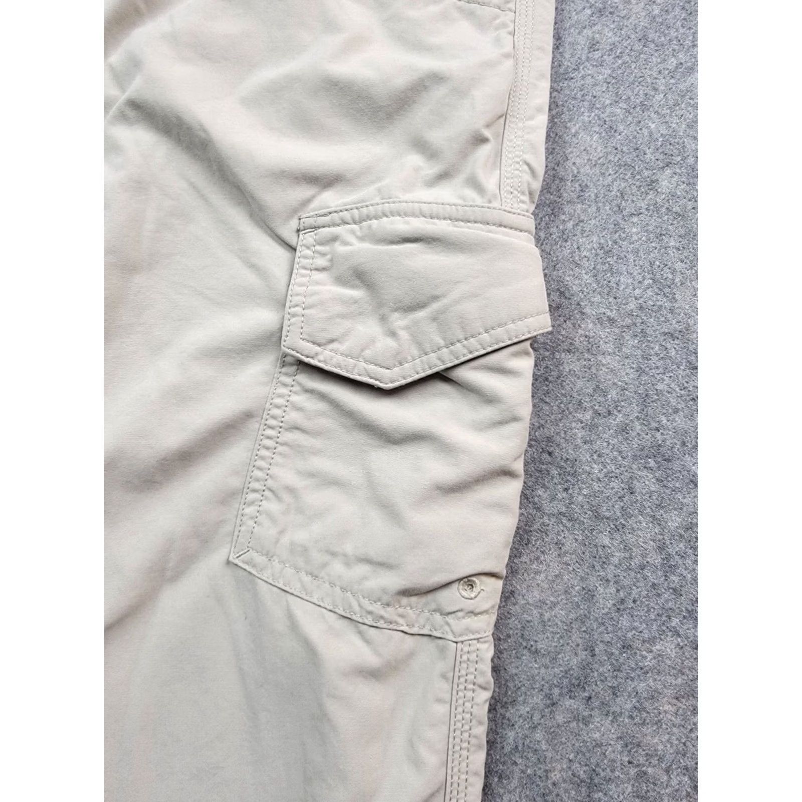 Mountain Khakis Mountain Khakis Snake River Pant Mens 36x29 Tan Beige Nylon Cargo Pockets Regular Straight Front Belt Loop Casual Outdoor Hiking Camping Pants Size US 36 / EU 52 - 4 Thumbnail