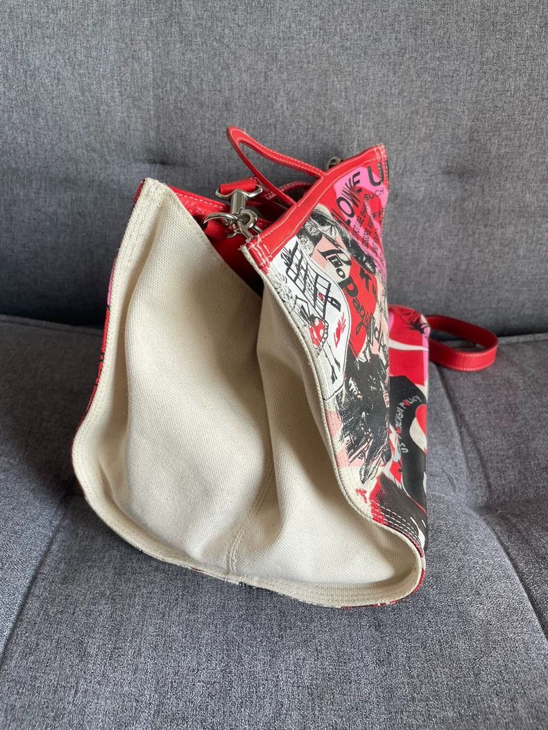 Vivienne Westwood Vivienne Westwood size os Red floral punk canvas shoulder b Size ONE SIZE - 6 Thumbnail