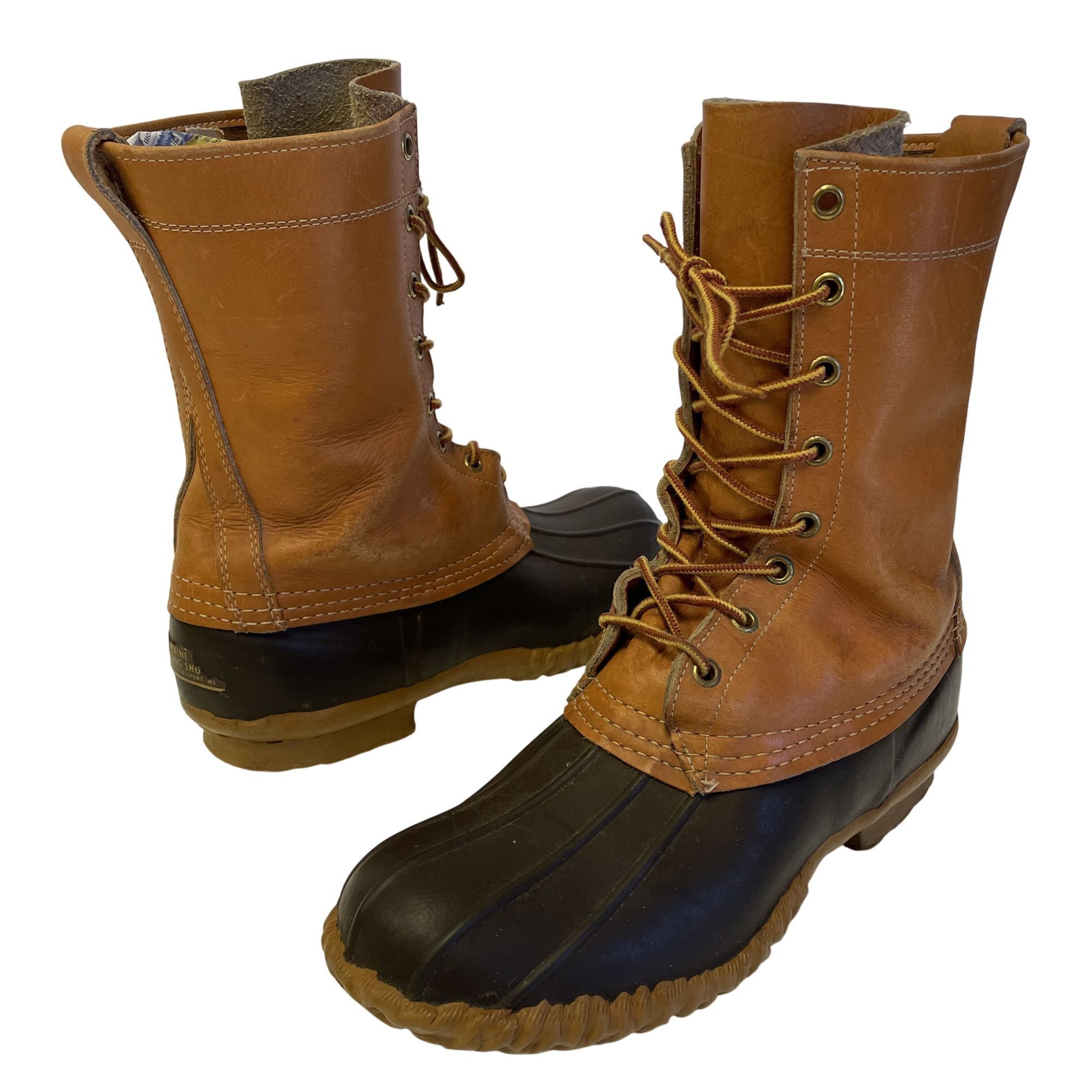 L.L. Bean Vtg LL BEAN Duck Boots Leather Maine Hunting Shoes 8 Size US 8 / EU 41 - 1 Thumbnail