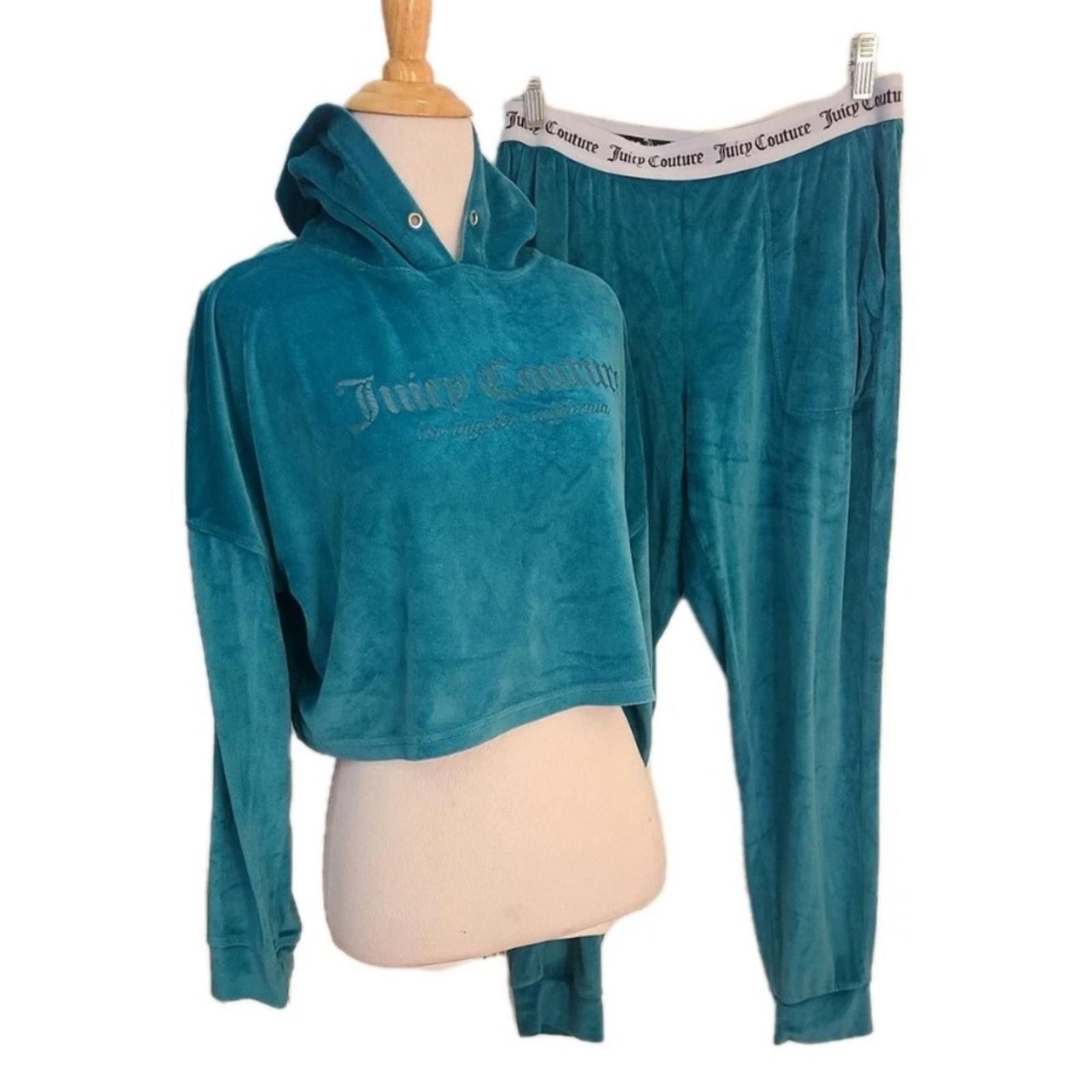 Juicy Couture Jeans Juicy Couture Teal Velour Tracksuit Size 36" / US 14 / IT 50 - 1 Preview