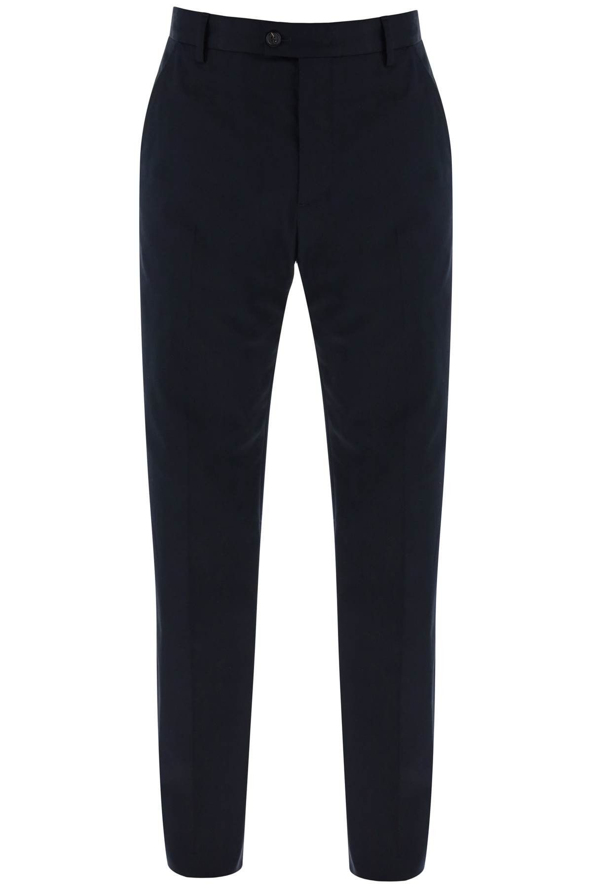 image of Alexander Mcqueen Chino Pants With Logo Lettering On The in Blue, Men's (Size 36)