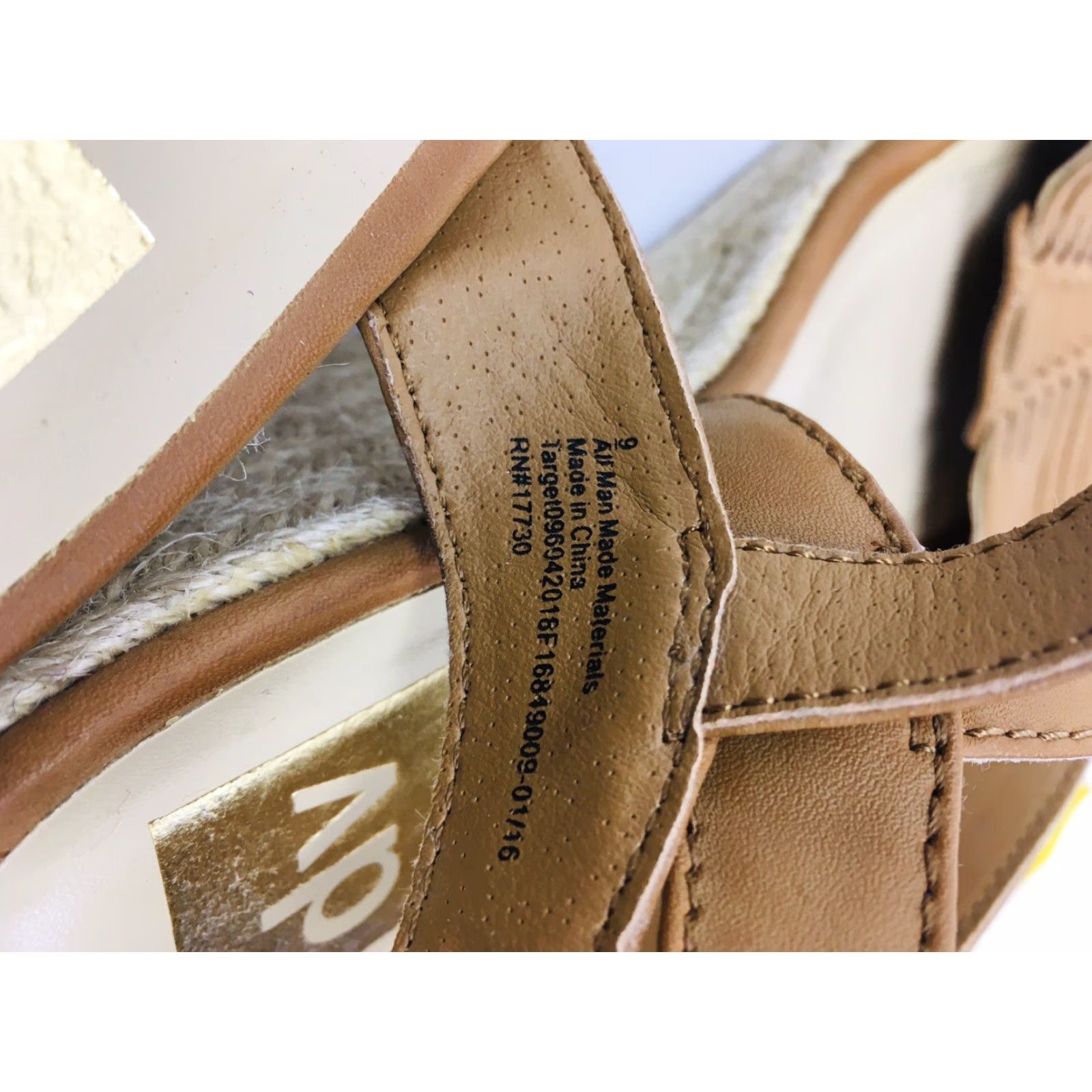 Vintage DV by Dolce Vita Espadrille Wedges Sandal Open Toe Ankle Strap Brown Size 9 Women Shoes VPS Size US 9 / IT 39 - 4 Thumbnail