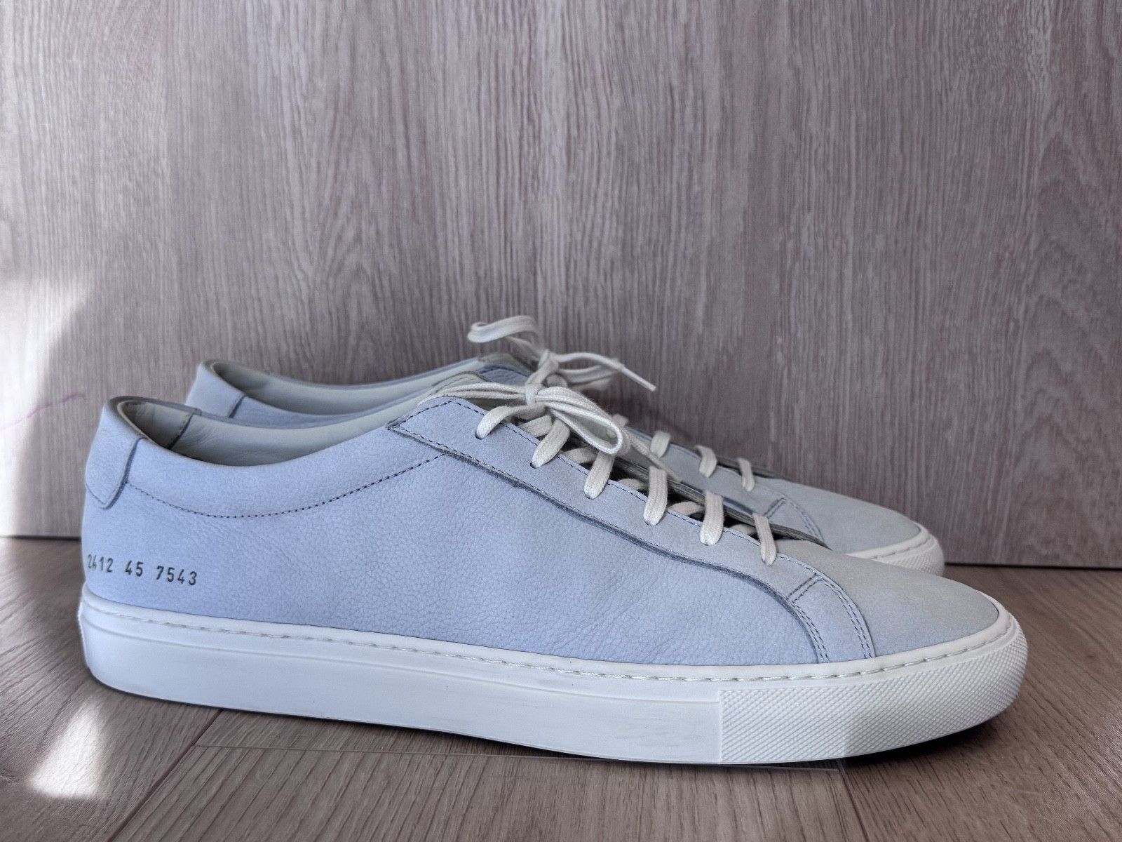 Common Projects COMMON PROJECTS Gray Contrast Achilles Sneakers Size 12 / 45 Size US 12 / EU 45 - 2 Thumbnail