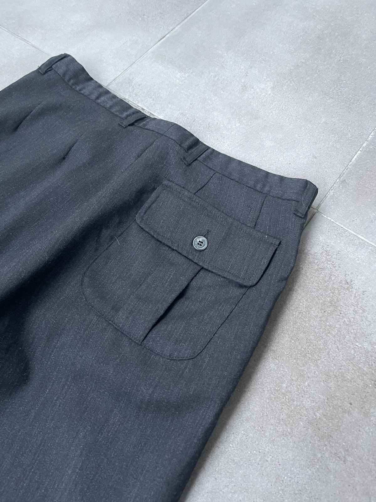 Dolce & Gabbana Dolce & Gabbana Dark Grey Wool Back Pocket Casual Pants Size US 30 / EU 46 - 14 Thumbnail