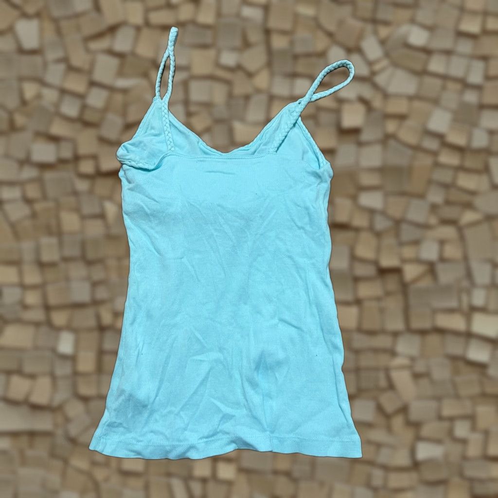Vintage No Boundaries Tank Top Women's Medium Blue V-Neck Sleeveless Shirt Men? No, Women's. Size M / US 6-8 / IT 42-44 - 1 Thumbnail