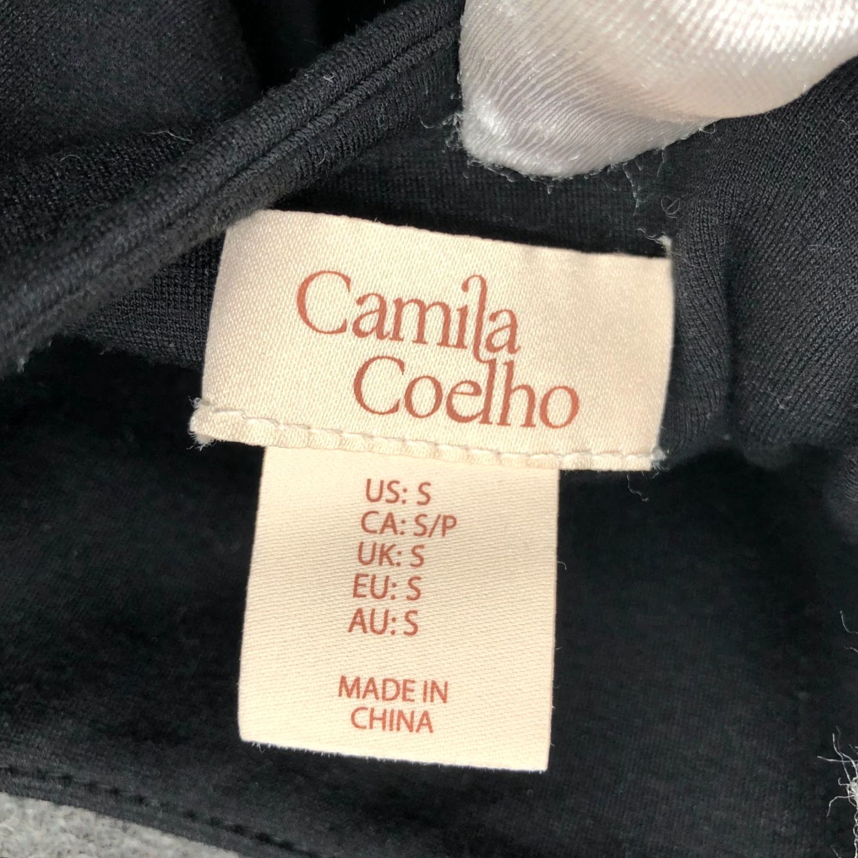 Camila Coelho Camila Coelho Bubble Hem Mini Dress Womens S Black Mixed Media Tank Square Neck Dress Size S / US 4 / IT 40 - 7 Thumbnail