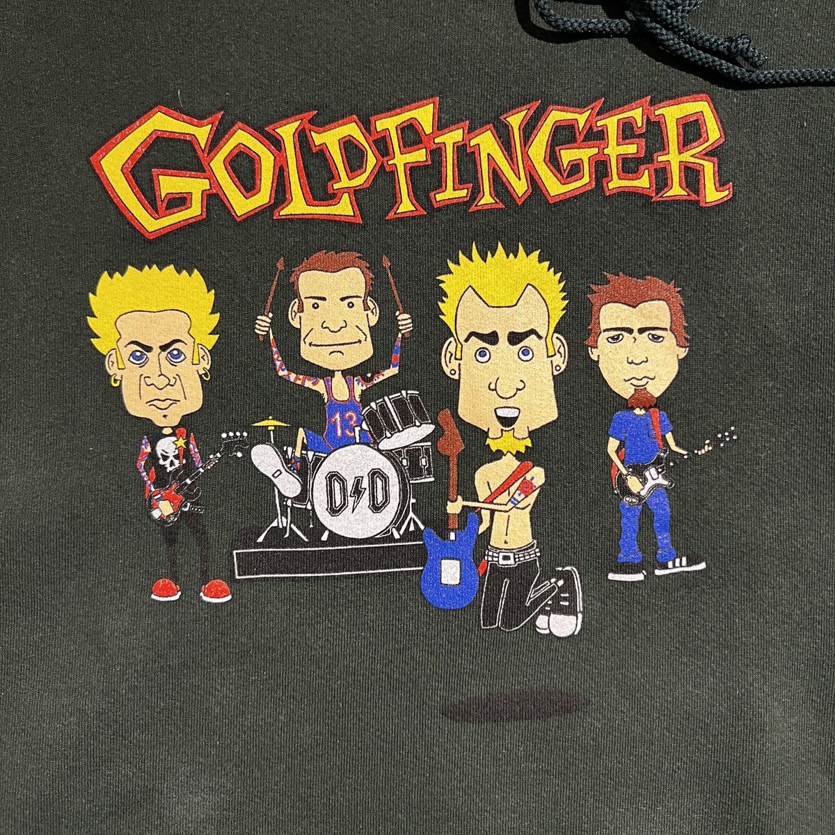 Other Vintage 00s GOLDFINGER Band Character Print Hoodie Size US XL / EU 56 / 4 - 5 Thumbnail