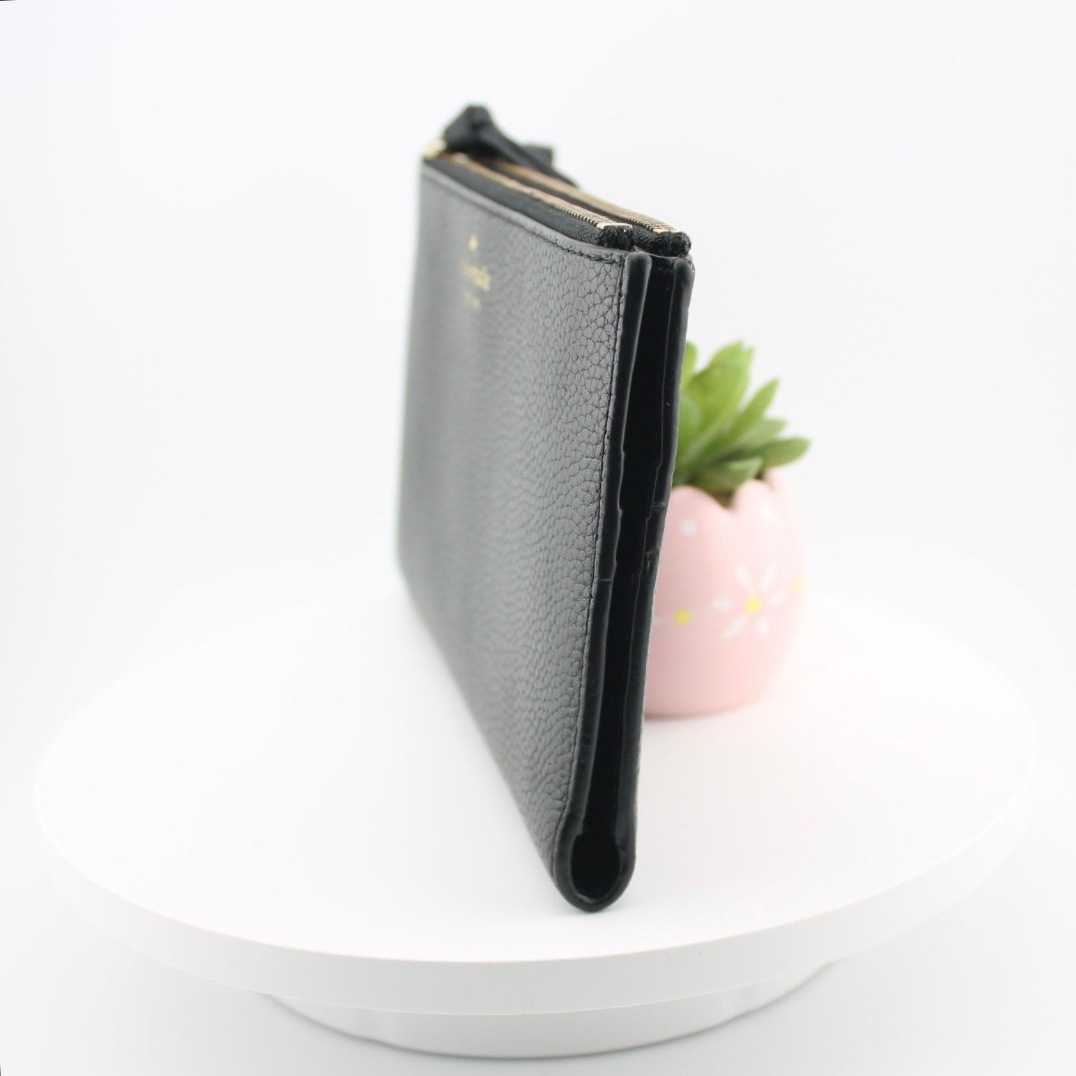 Kate Spade Kate Spade Black Pebbled Leather Wallet Size ONE SIZE - 3 Thumbnail