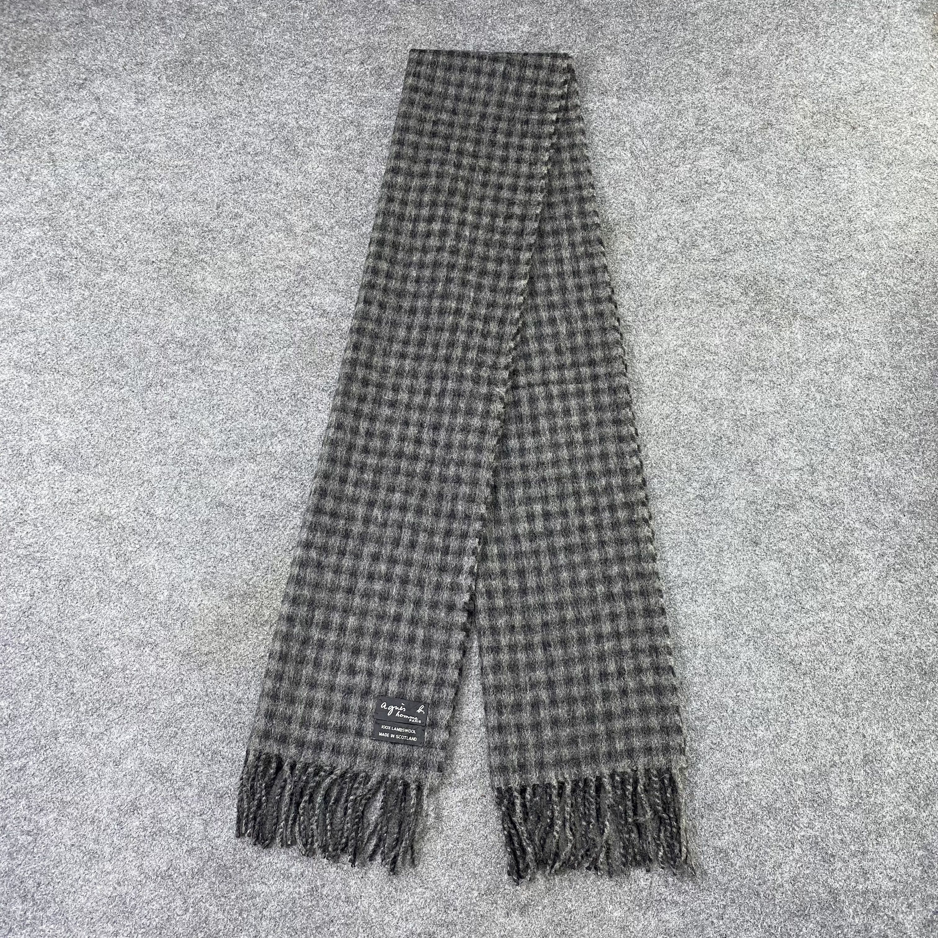 agnes b. Agnes B. Wool Muffler / Scarf / Neckwear - T1248 Size ONE SIZE - 4 Thumbnail
