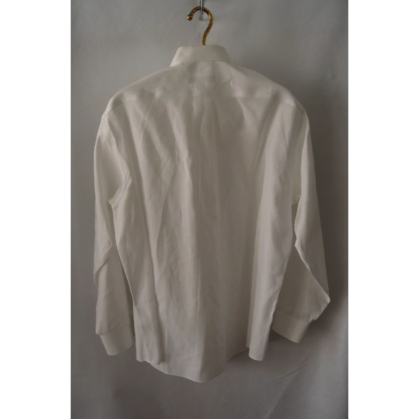 Joseph Men's Joseph & Feiss Cotton Shirt, 17 34/35 White Non-Iron Dress Shirt, Button Collar, Long Sleeve, Regular Fit, 100% Cotton Size US XL / EU 56 / 4 - 2 Thumbnail