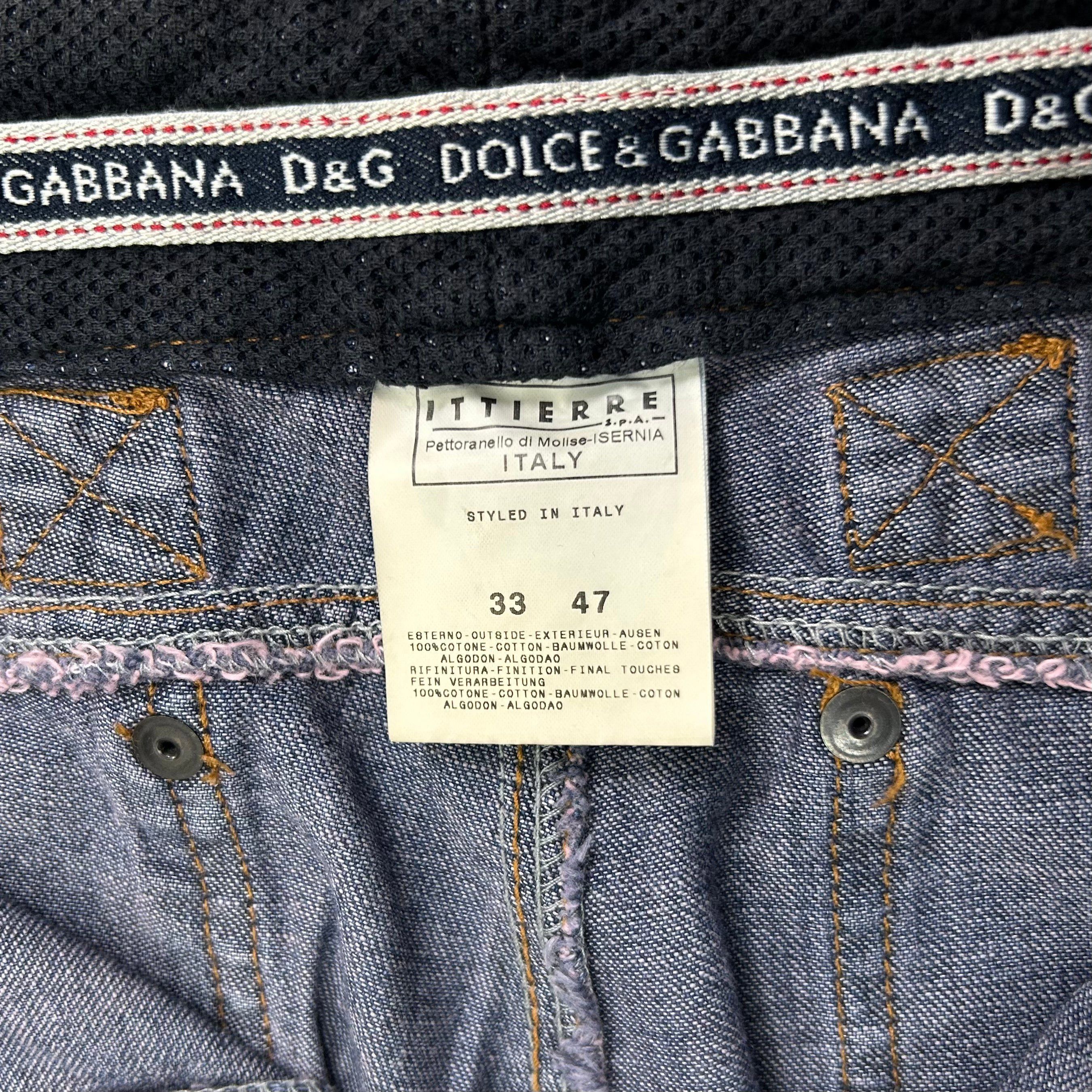 Dolce & Gabbana Dolce & Gabbana Cargo Blue Denim Pants Size US 33 - 5 Thumbnail