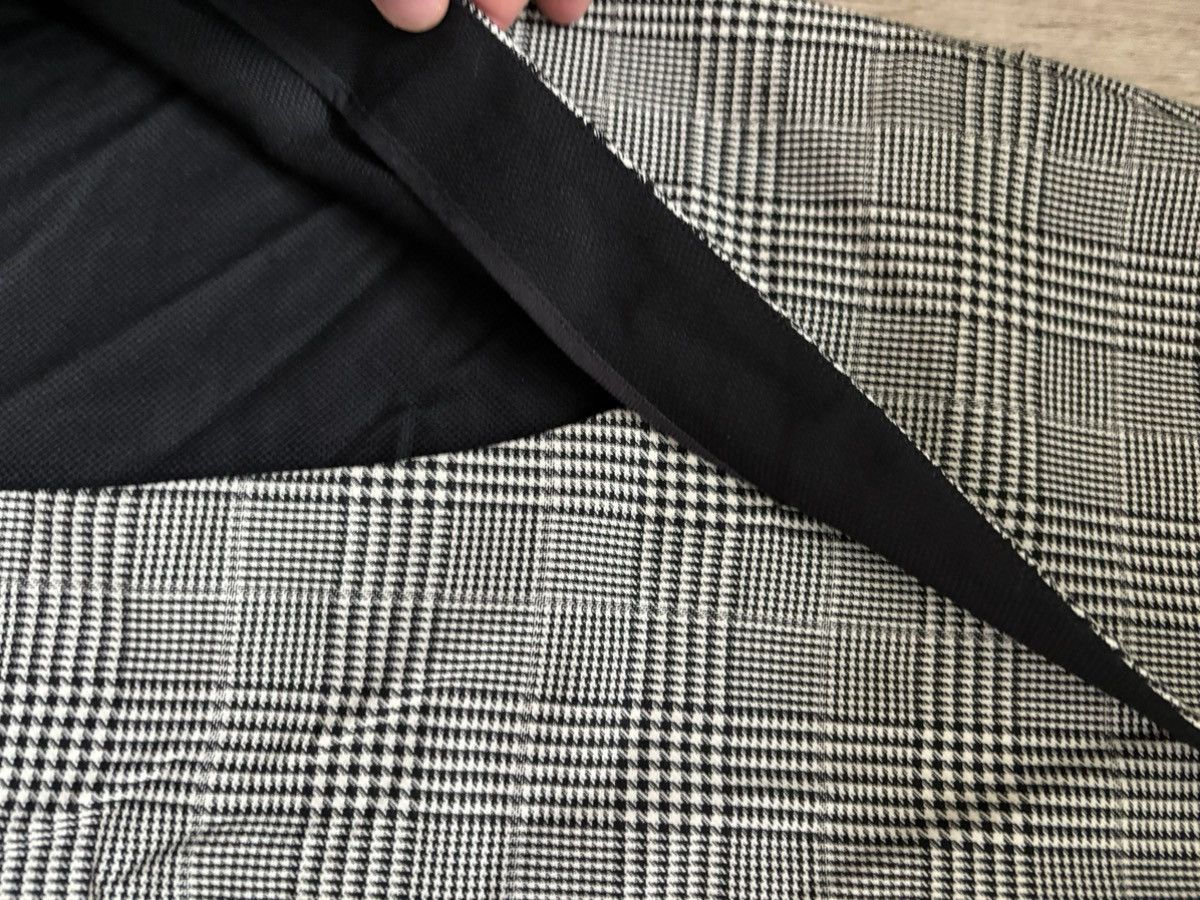 Stella McCartney Stella McCartney Houndstooth Plaid Wool Skirt Front Slit 40 Size 27" / US 4 / IT 40 - 12 Thumbnail