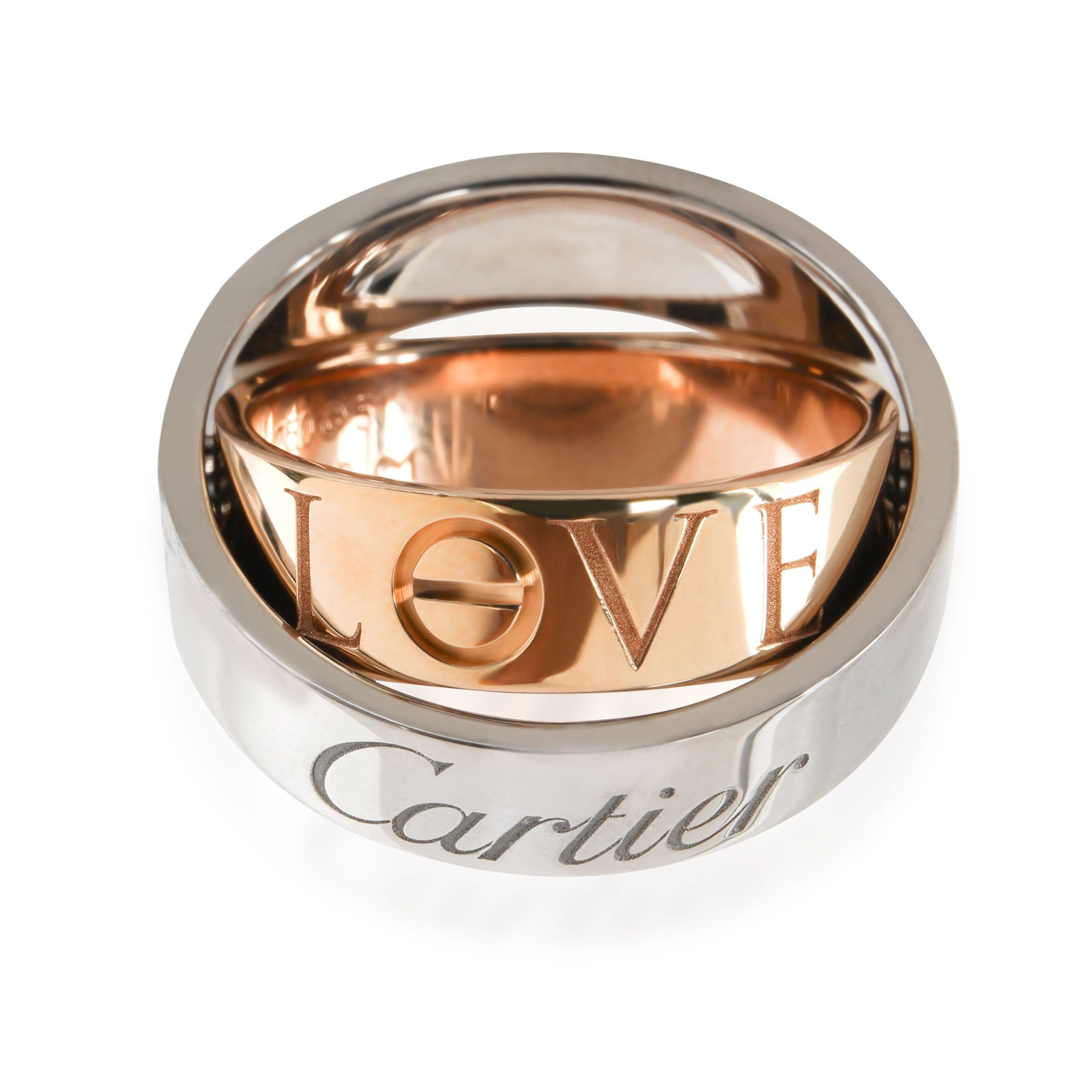image of Cartier Astro Secret Love Band In 18K 2 Tone Gold, Women's
