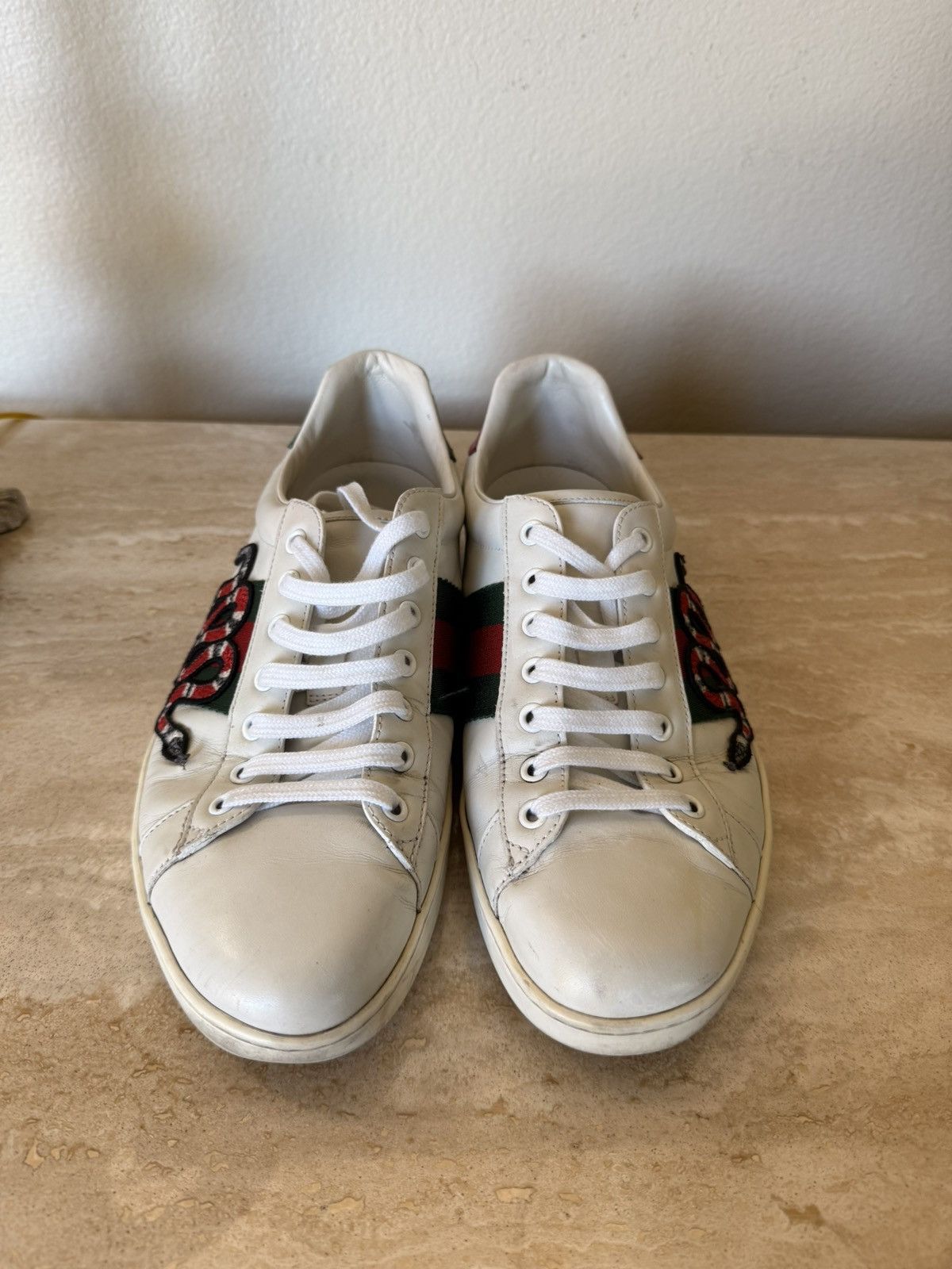 Gucci Gucci Ace Embroidered Sneakers Size US 8.5 / EU 41-42 - 2 Thumbnail