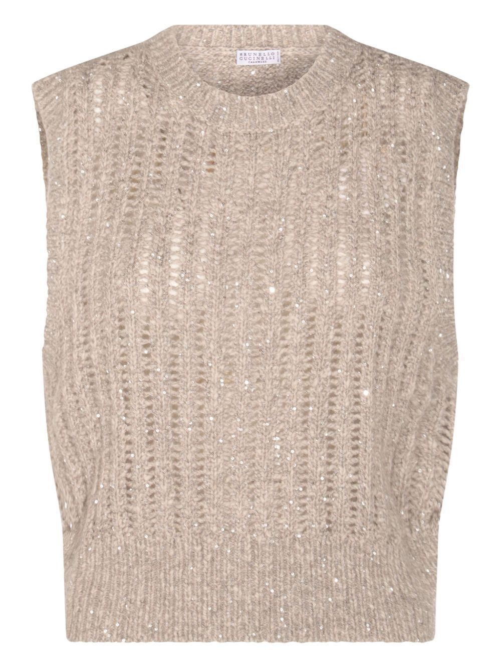 Brunello Cucinelli WOOL TANK TOP Size S / US 4 / IT 40 - 1 Thumbnail