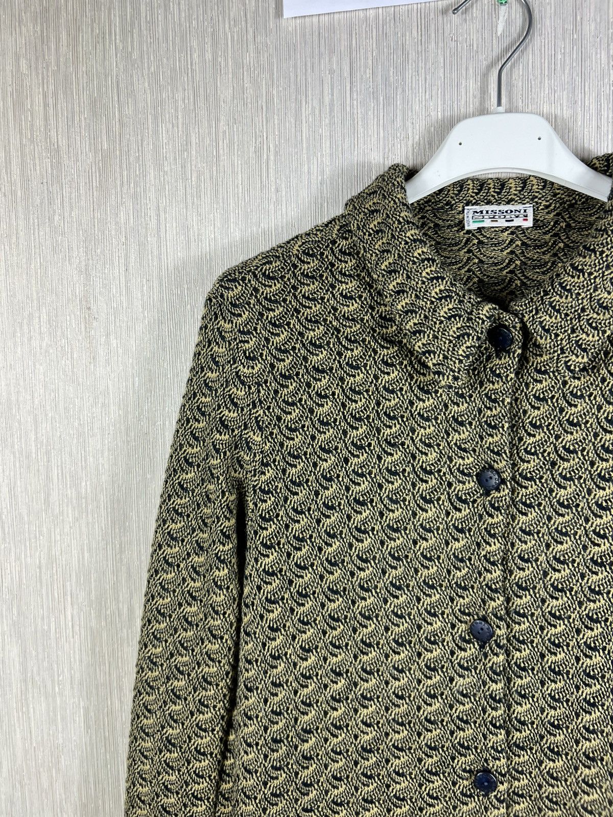 Missoni Vintage 90s Missoni Sport wool knit button up shirt pattern Size M / US 6-8 / IT 42-44 - 4 Thumbnail