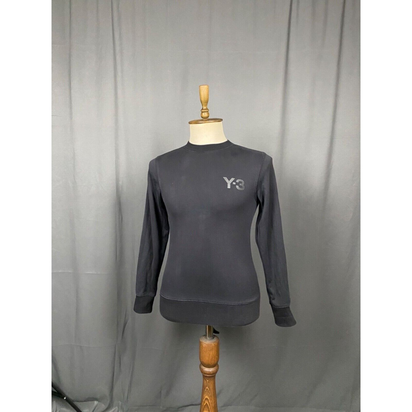 Y-3 Y-3 x Adidas Small Logo Men's Black Crewneck Sweatshirt Swea Size US XS / EU 42 / 0 - 2 Thumbnail