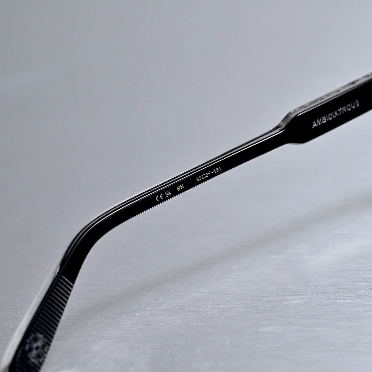 Chrome Hearts CHROME HEARTS AMBIDIXTROUS BLACK GLASSES Size ONE SIZE - 8 Thumbnail