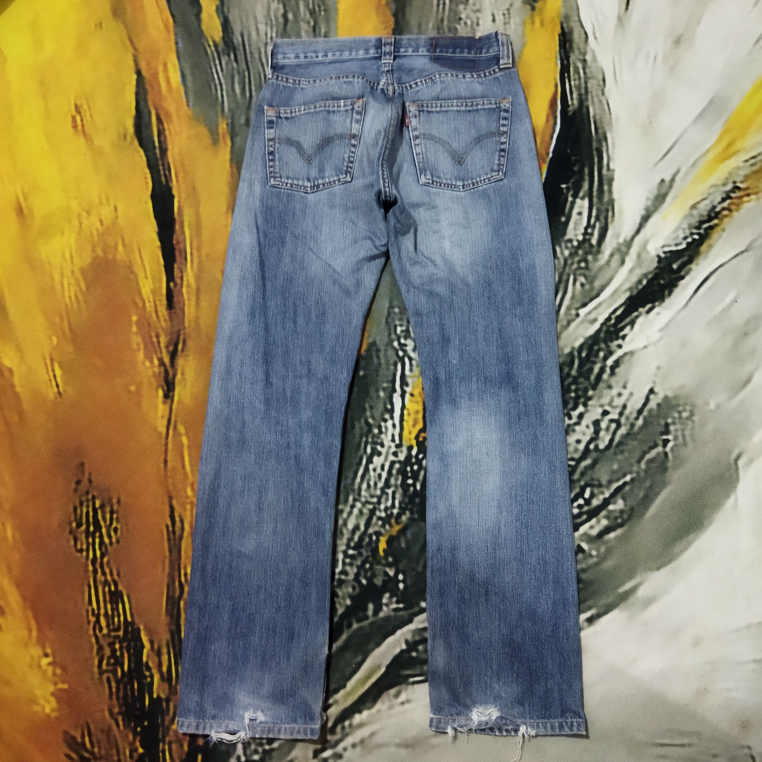 Japanese Brand × Levi's × Vintage VINTAGE LEVIS 501 DISTRESSED FADED BLUE JEANS PANTS Size US 28 / EU 44 - 7 Thumbnail