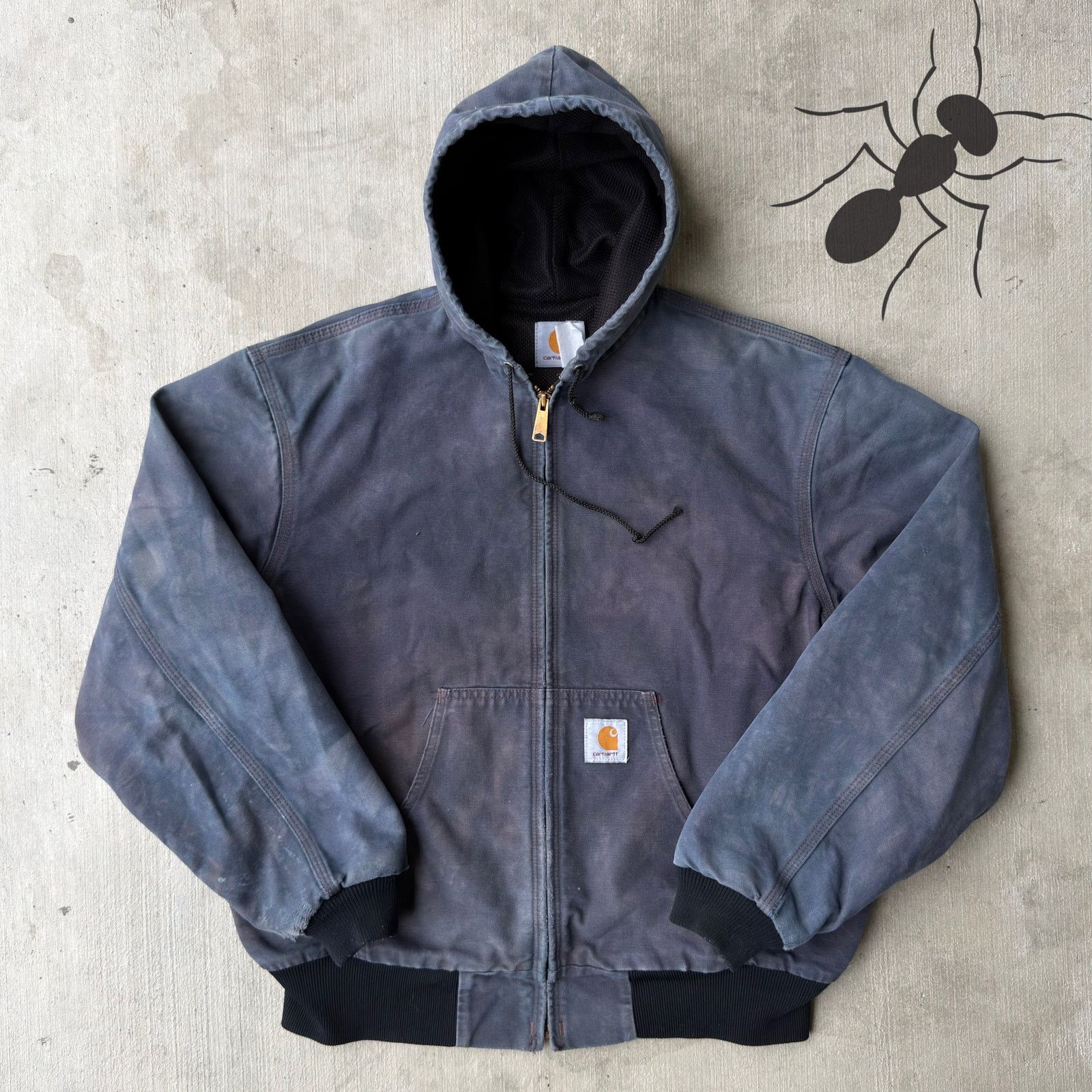 Carhartt × Streetwear × Vintage Vintage j25 mdt navy blue active