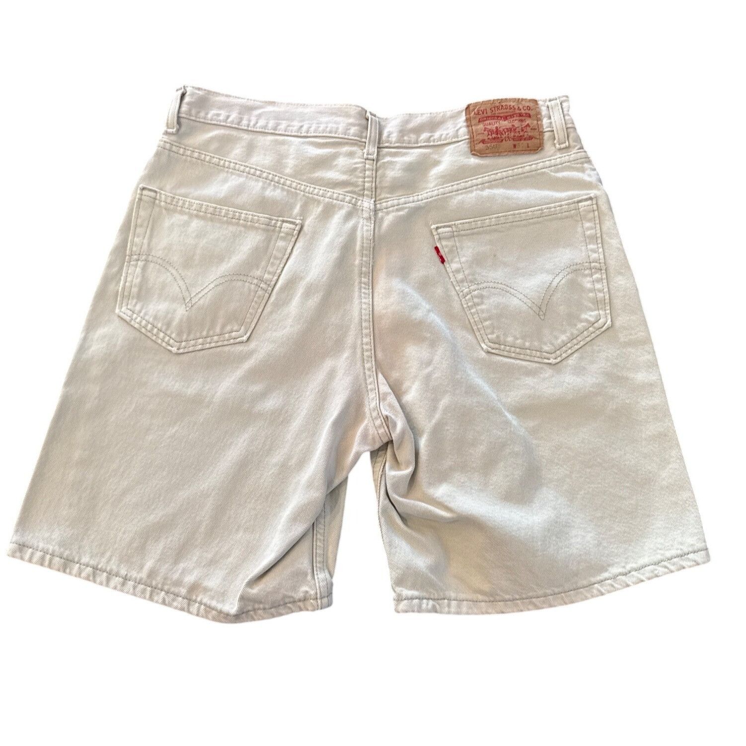 Levi's Levis 550 Relaxed Fit Mens Denim Shorts 34 Beige Cotton Vint Size US 34 / EU 50 - 4 Thumbnail