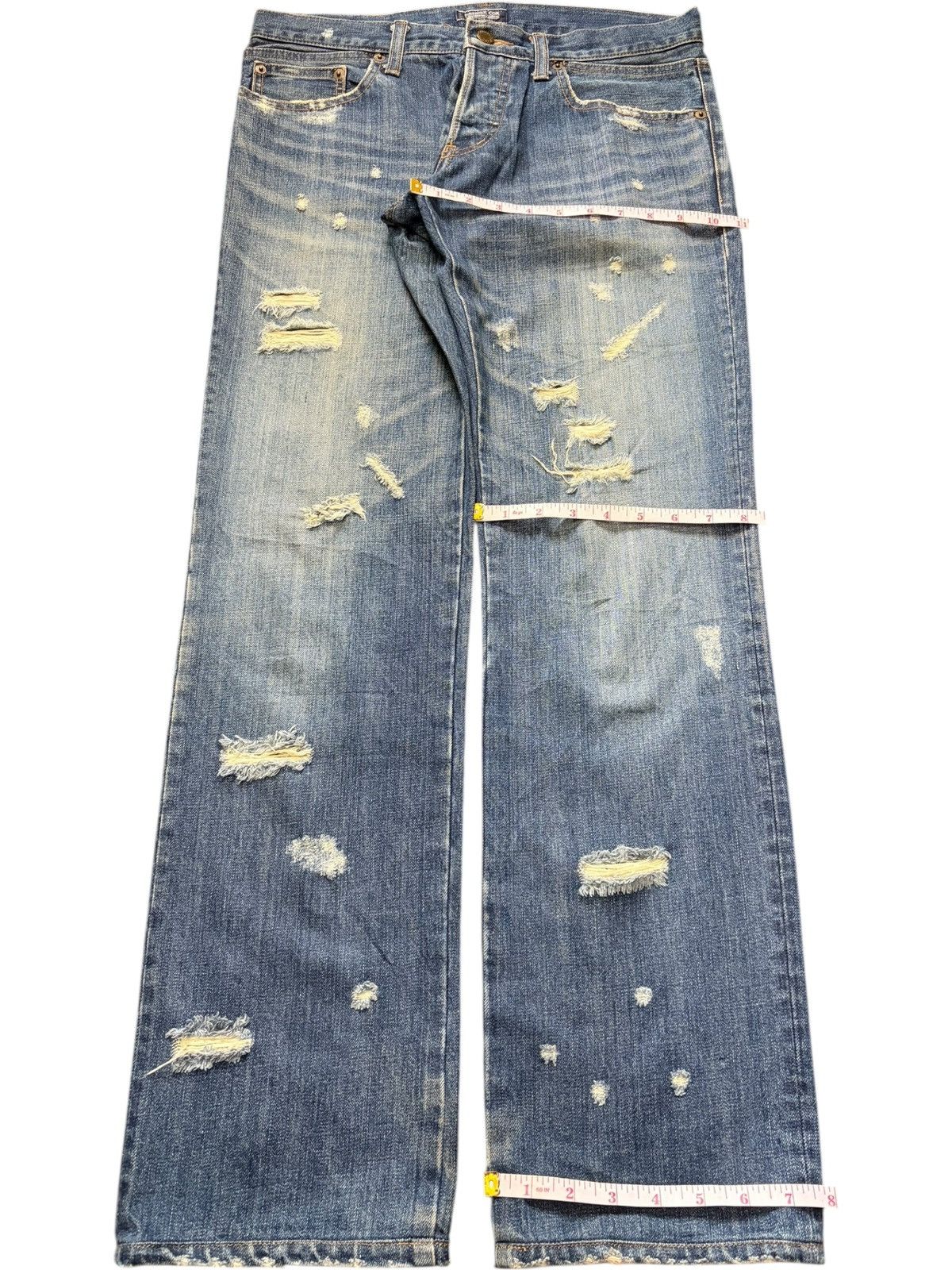 Patrick Cox Vintage Patrick Cox Wannabe Faded Wash Distress Jeans Size US 32 / EU 48 - 8 Thumbnail