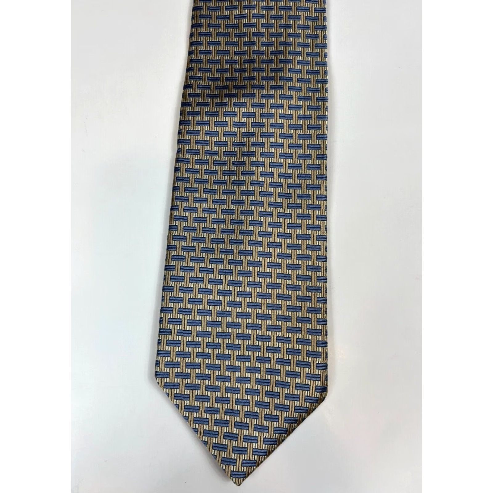 Brooks Brooks Basics Luxury Silk Tie Geometric Made in USA Men’s Tie Multicolor Silk 58.25" 3.75" Classic Width Wide Adult Mens Size ONE SIZE - 4 Thumbnail
