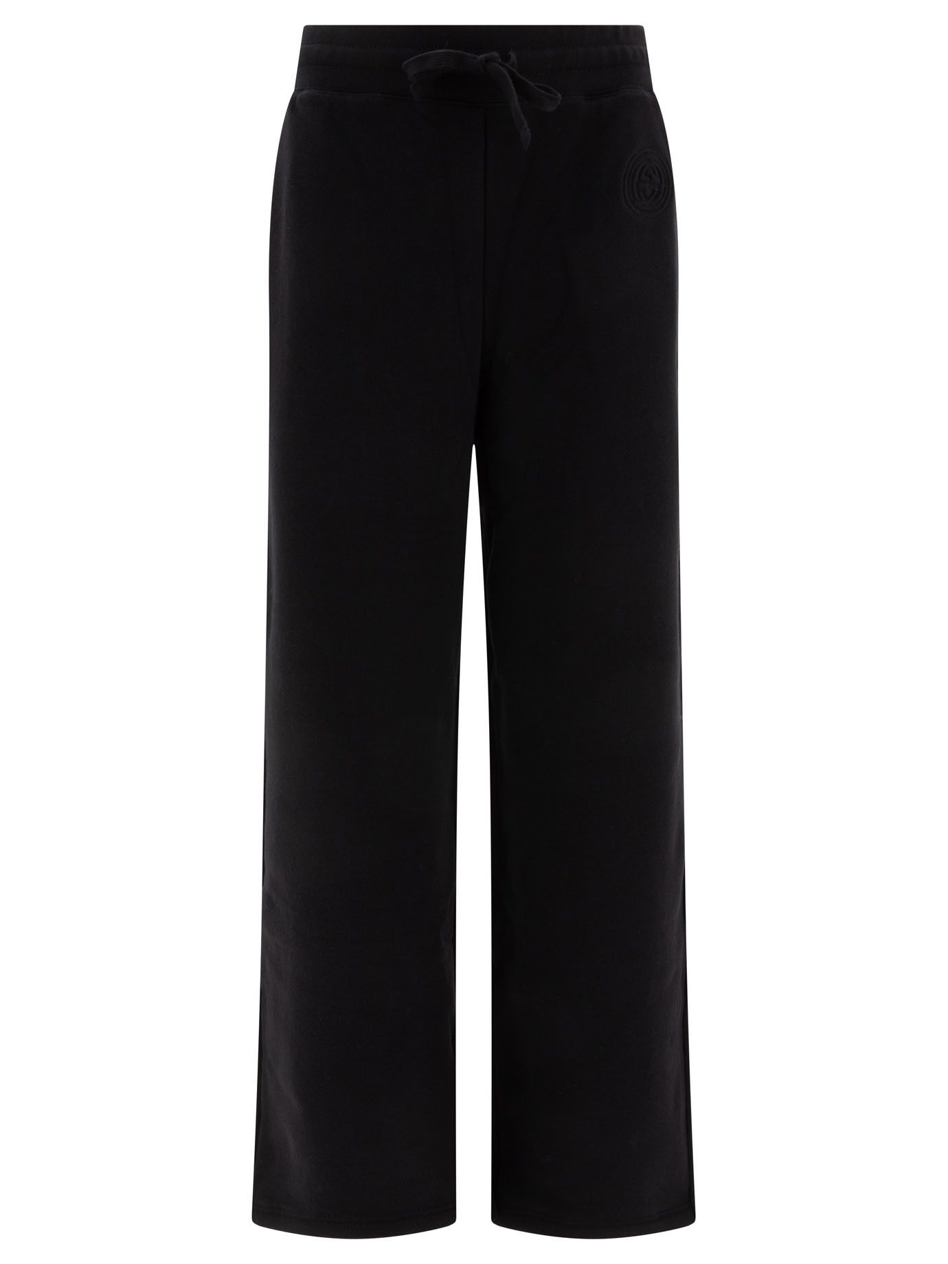 パンツ Gucci Pantaloni in jersey di cotone con ricamo Gucci Gucci Pantaloni In Jersey Di Cotone Con Ricamo tag