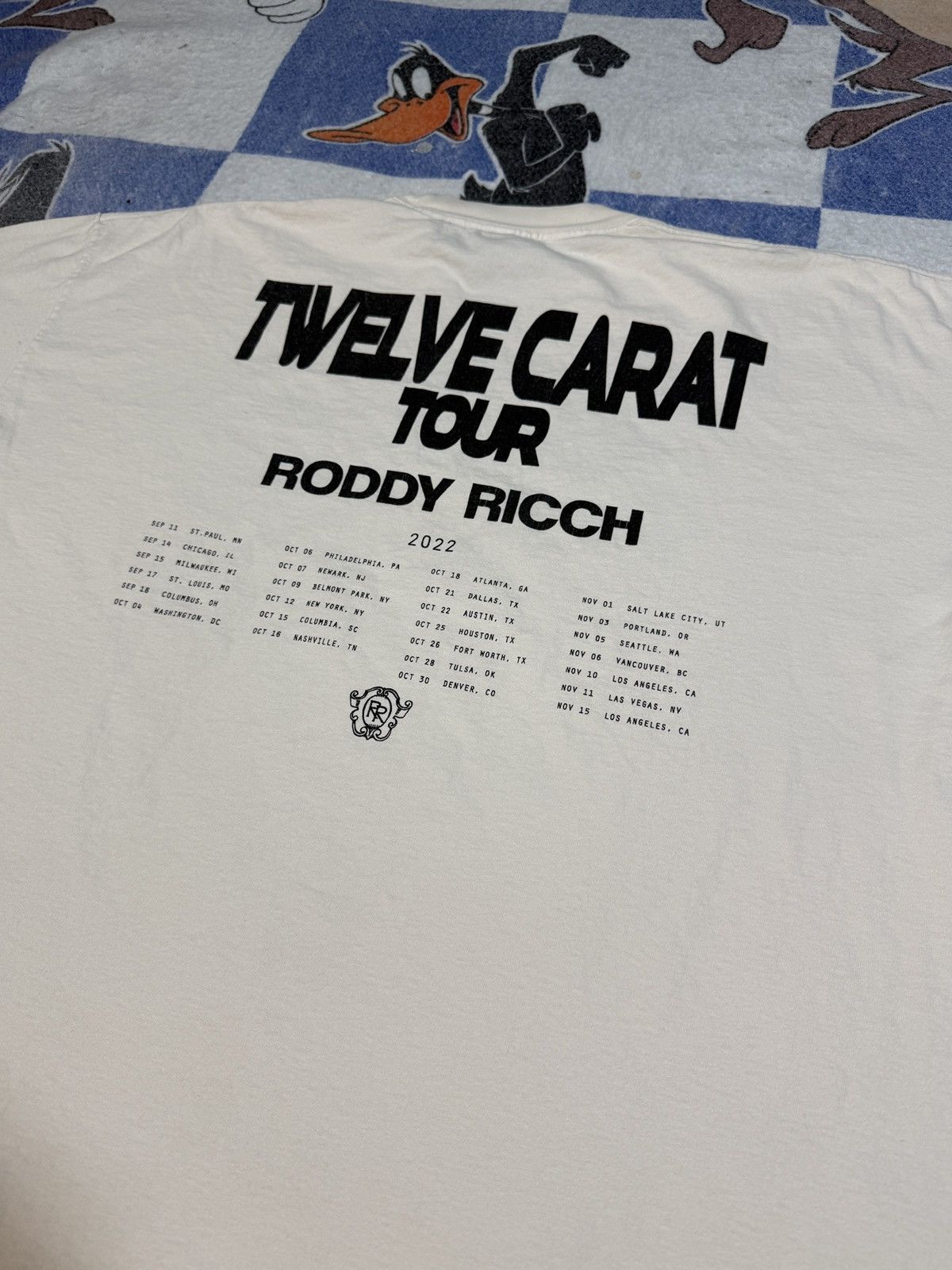 Band Tees Roddy Ricch Twelve Carat toothache tour tee Size US XXL / EU 58 / 5 - 4 Thumbnail