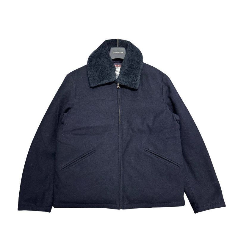 Prada Prada Blue Ushanka Collar Long Sleeve Jacket-2506 Size US L / EU 52-54 / 3 - 4 Thumbnail
