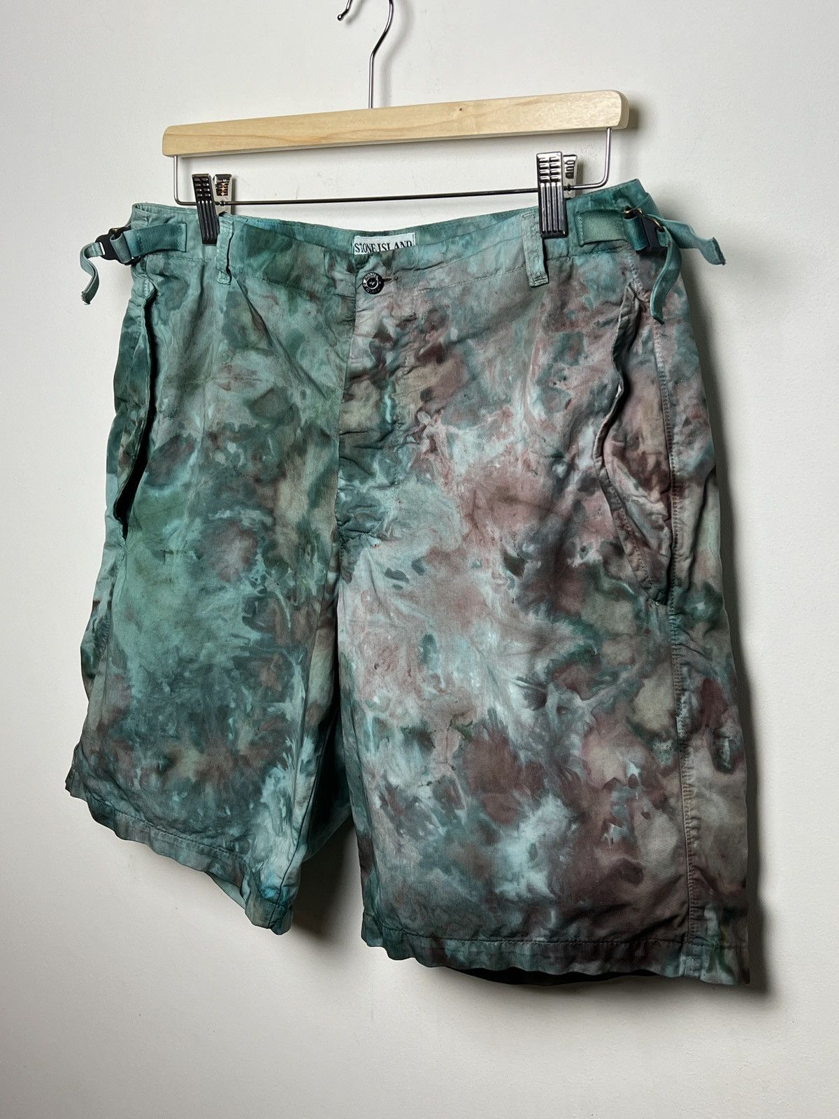 Stone Island stone island y2k tie dye shorts m-l Size US 33 - 3 Thumbnail