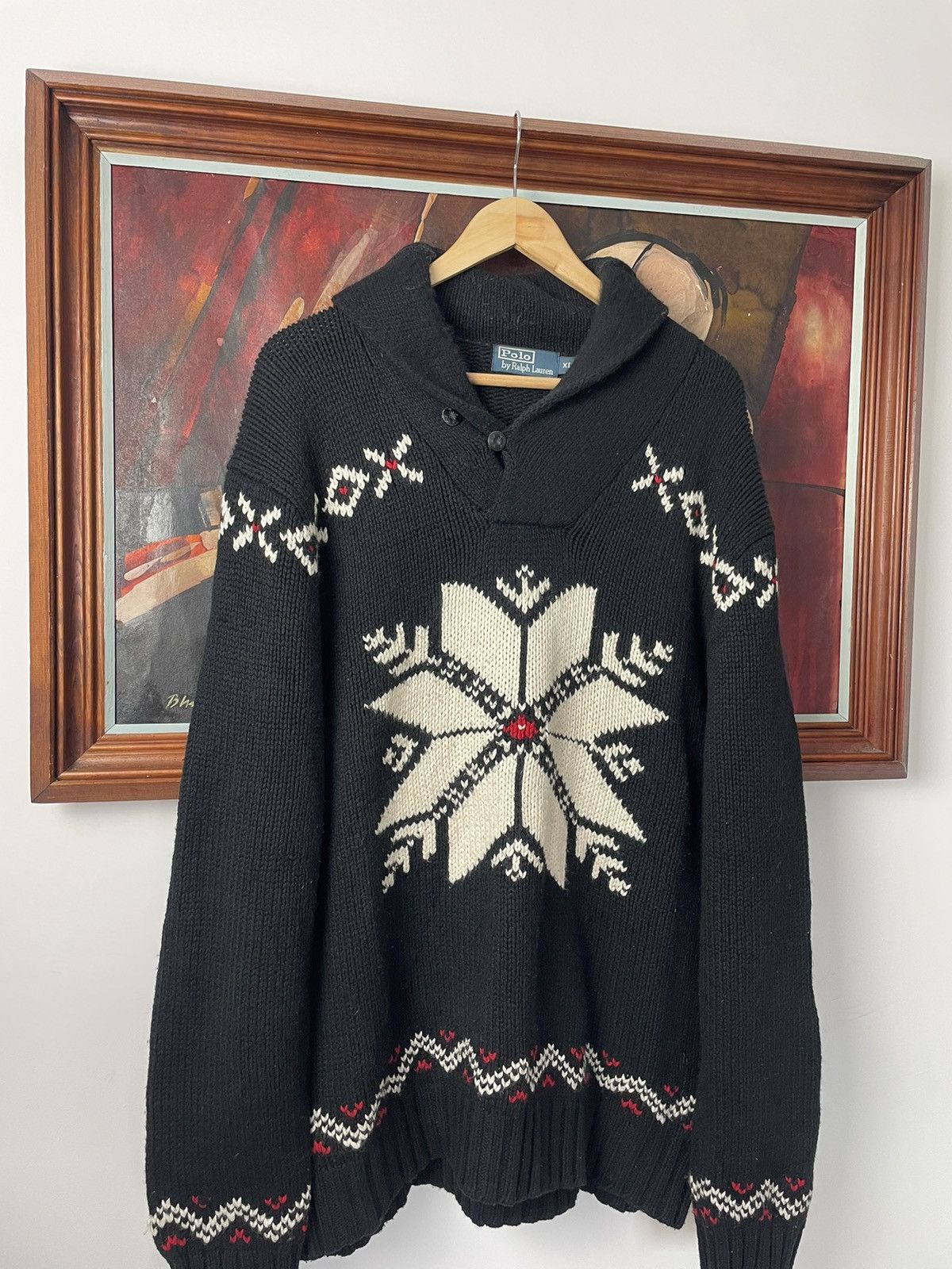 Polo Ralph Lauren Polo Ralph Lauren 90s Snowflake Sweater Size US XL / EU 56 / 4 - 2 Thumbnail