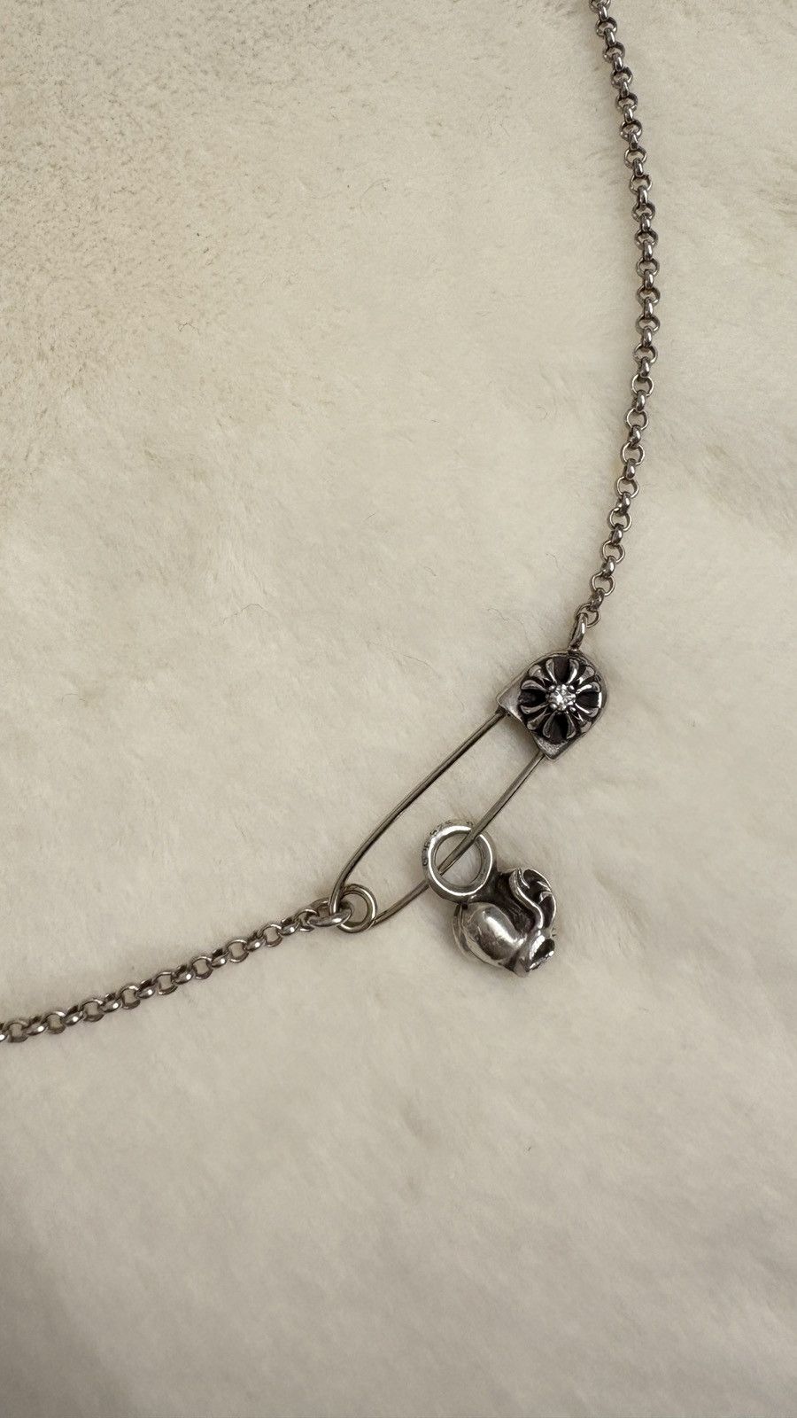 Chrome Hearts Chrome Hearts Diamond Necklace Silver Size ONE SIZE - 9 Thumbnail