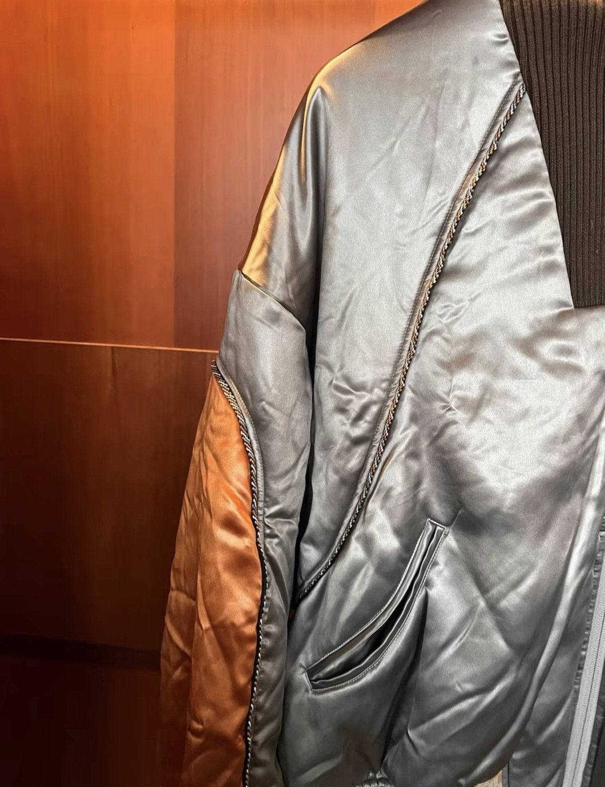 NAMESAKE NAMESAKE 23AW Runway Silk-Paneled Puffer Jacket Size US S / EU 44-46 / 1 - 3 Thumbnail