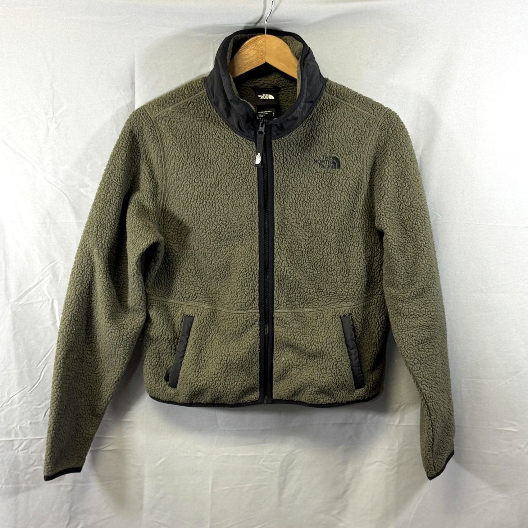 The North Face North Face Jacket Womens Small Green Sherpa Fleece Full Zip Outdoor Hiking Warm Size S / US 4 / IT 40 - 2 Thumbnail
