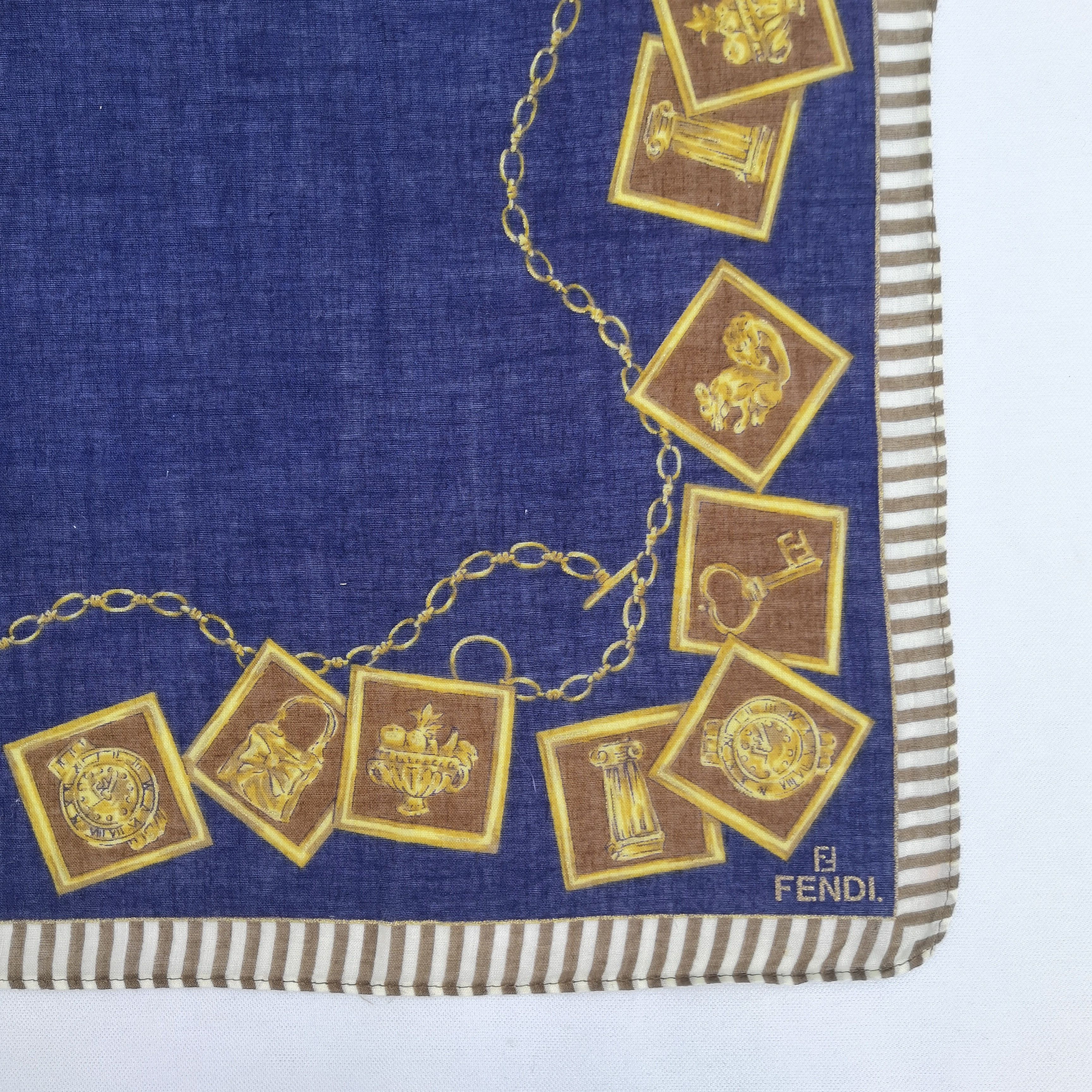 Japanese Brand × Vintage Vintage Fendi Handkerchief Neckerchief Bandana Size ONE SIZE - 3 Thumbnail