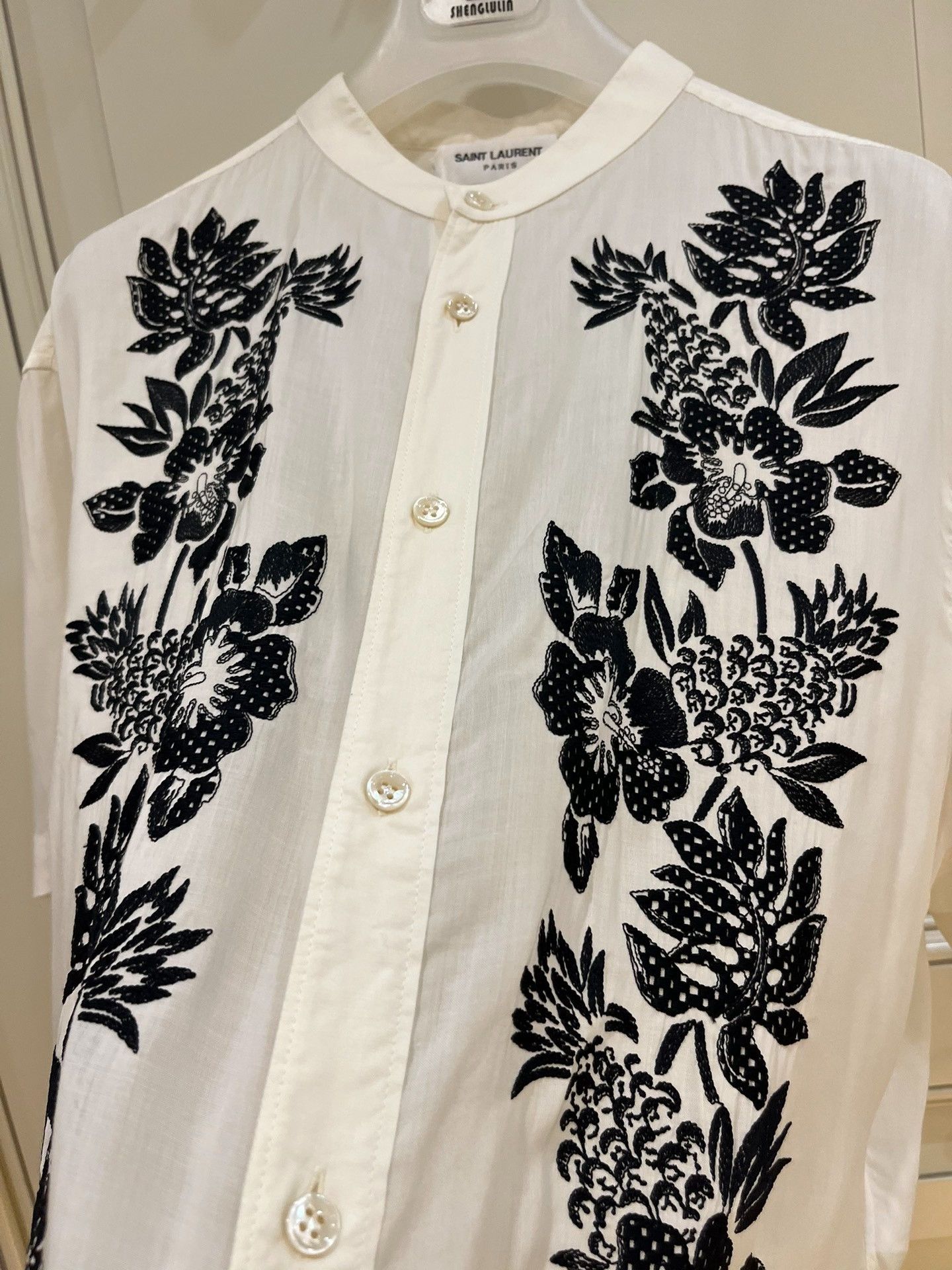 Saint Laurent Paris Saint Laurent SLP Classic Embroidery Shirt Size US M / EU 48-50 / 2 - 1 Thumbnail