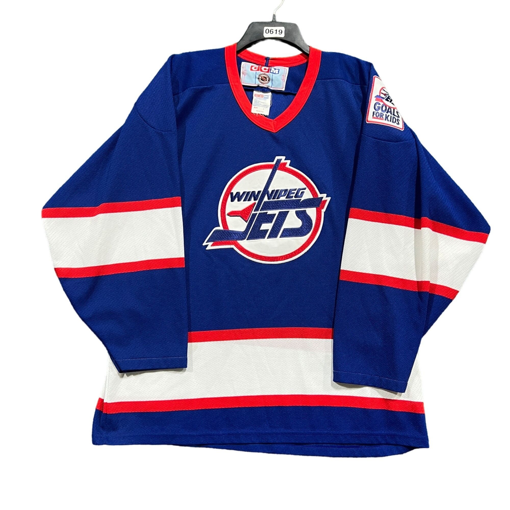 Ccm Vintage Winnipeg jets Hockey Jersey size large Grailed