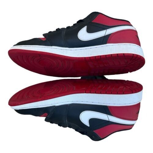 Jordan Brand Air Jordan 1 Low Bred Toe Shoes Size 6.5Y Black/Red/White Le Size US 6.5 / EU 39-40 - 1 Thumbnail